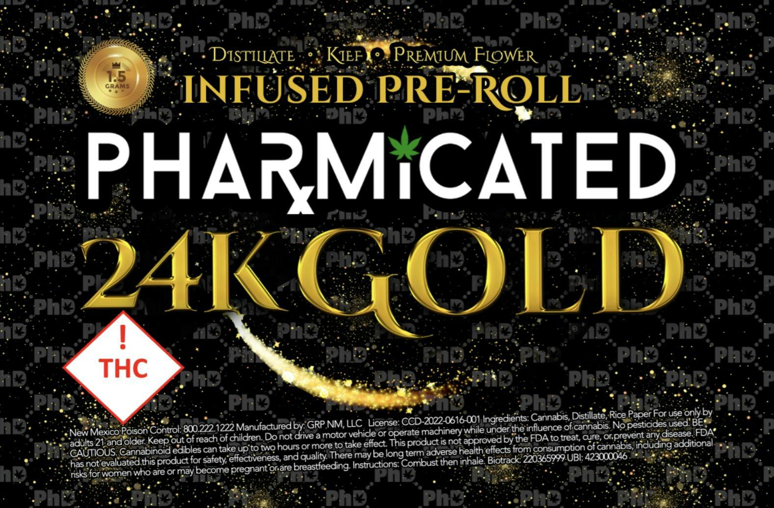 INFUSED - PhD 1.5g Pre-Roll -24k Gold (I)