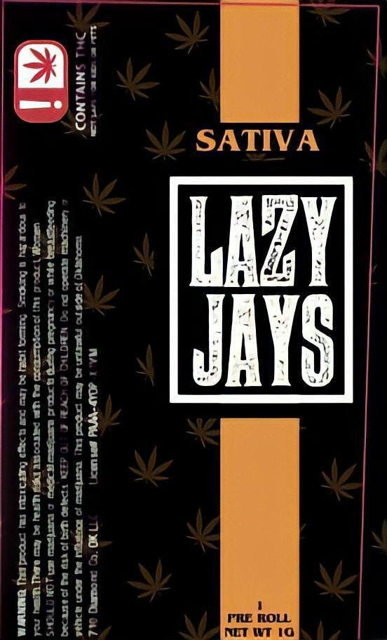 Lazy Jay's Pre-Rolls 1g - Sunburn Sativa 39.64%