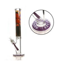 Bong - Straight Shooter - NH Art Purple - 18"