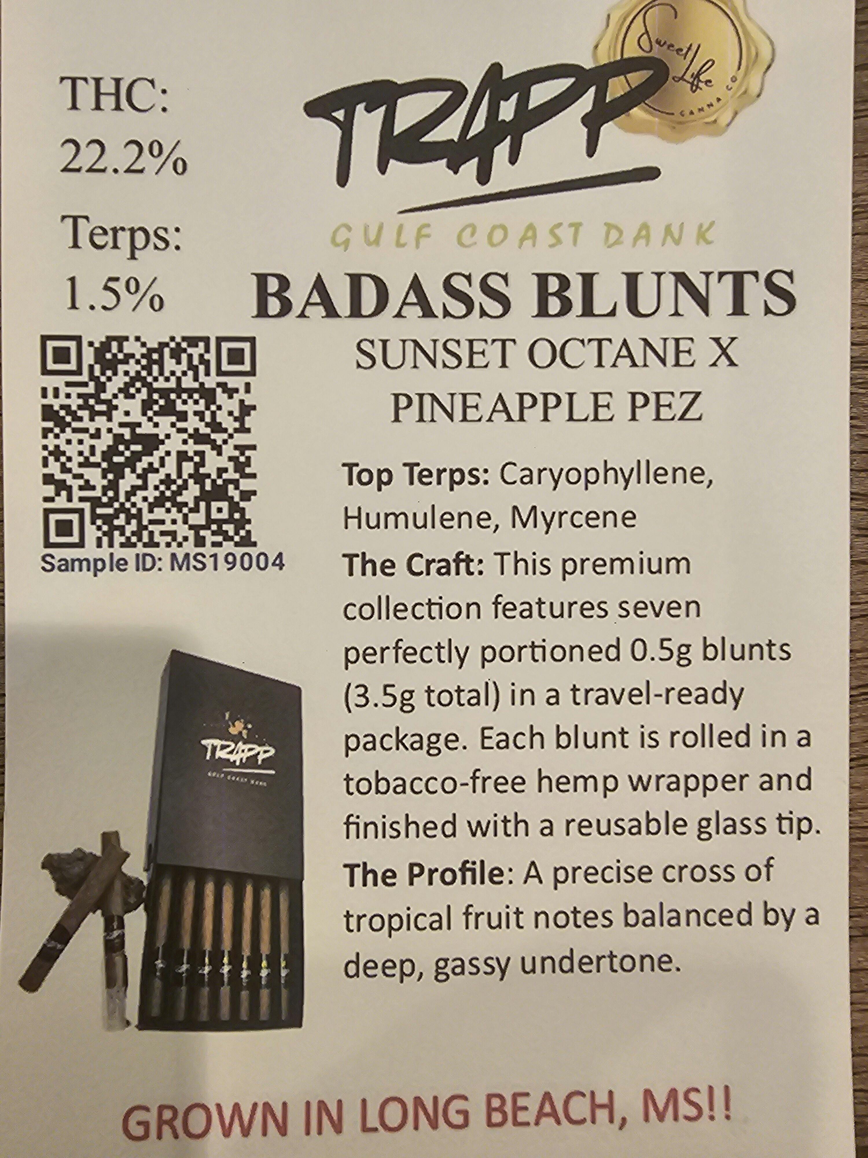 Sunset Octane X Pineapple Pez | 3.5G Badass Blunts | Sweet Life