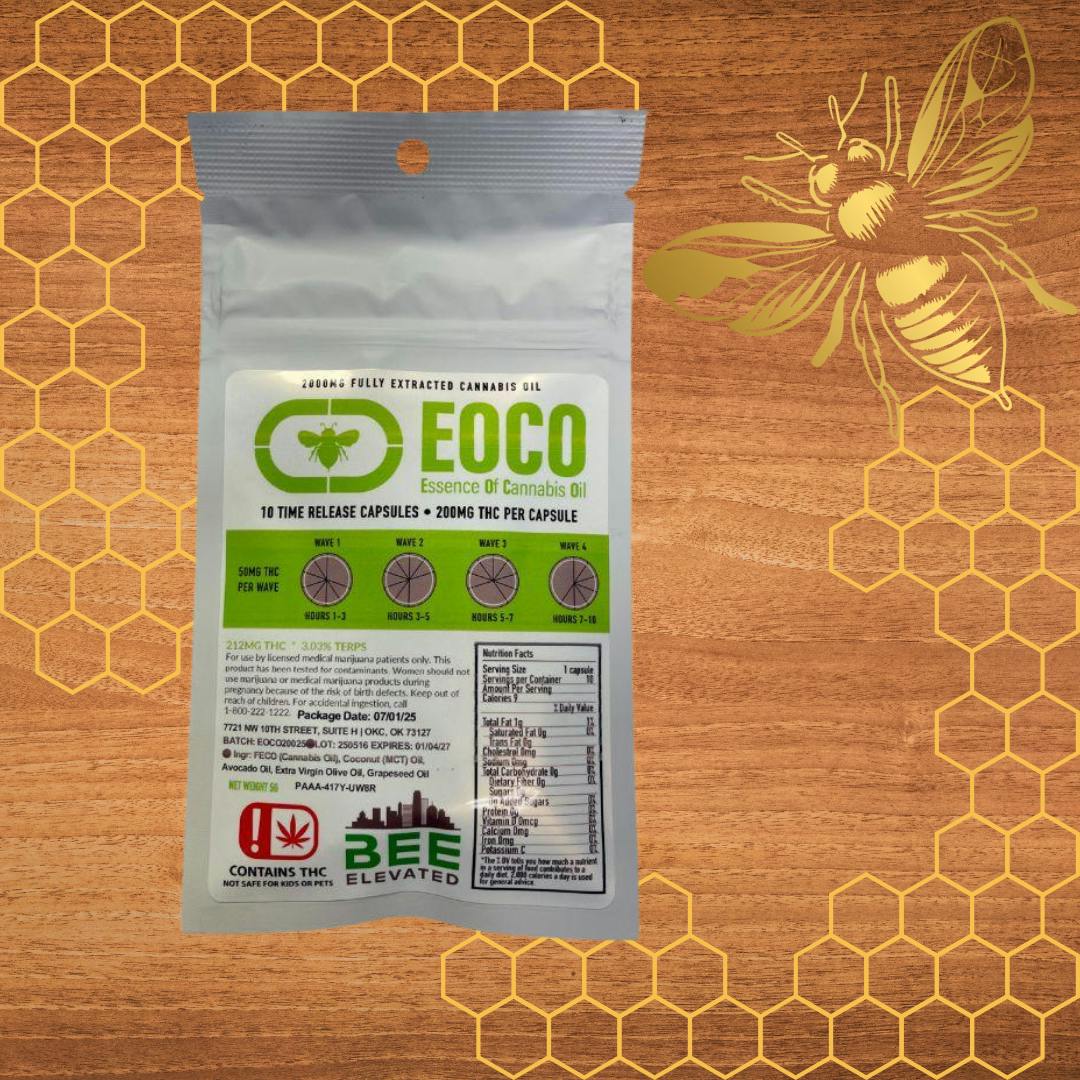 BEE ELEVATED EOCO 200mg - Extended release Capsules (4 waves of 50mg)