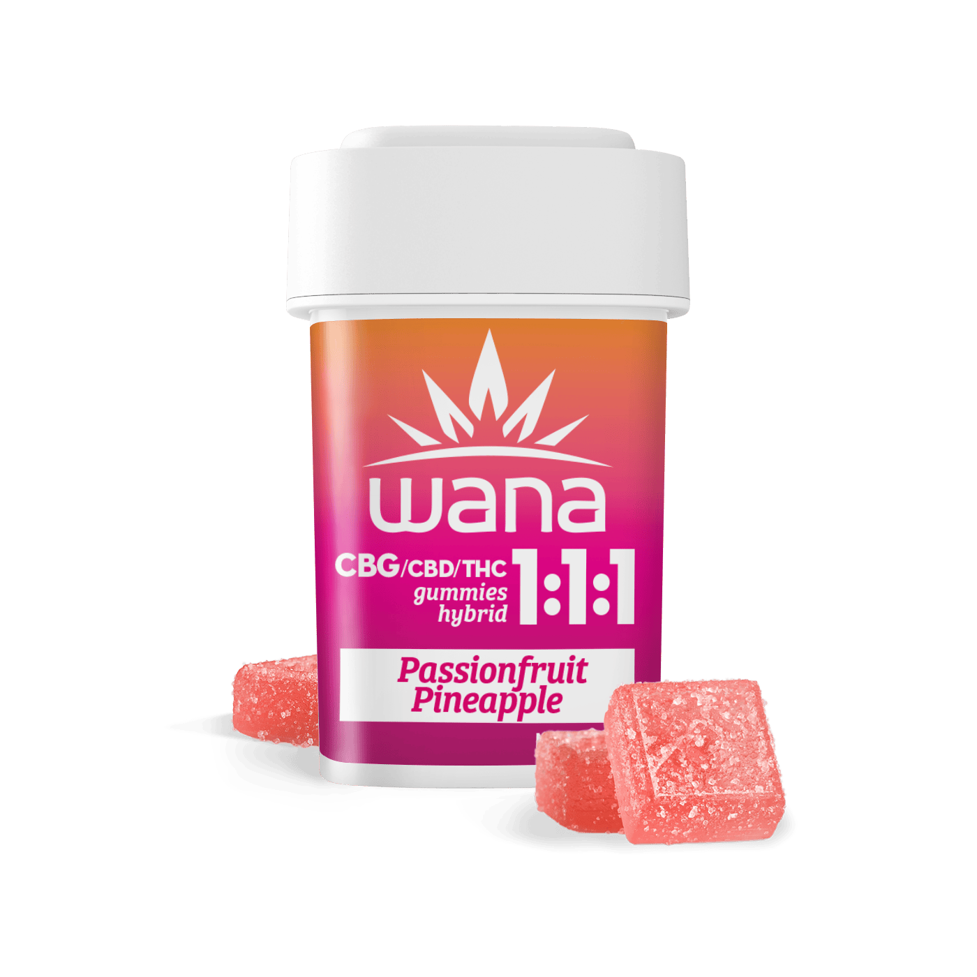 Wana | Passionfruit Pineapple 1:1:1 100mg Gummies
