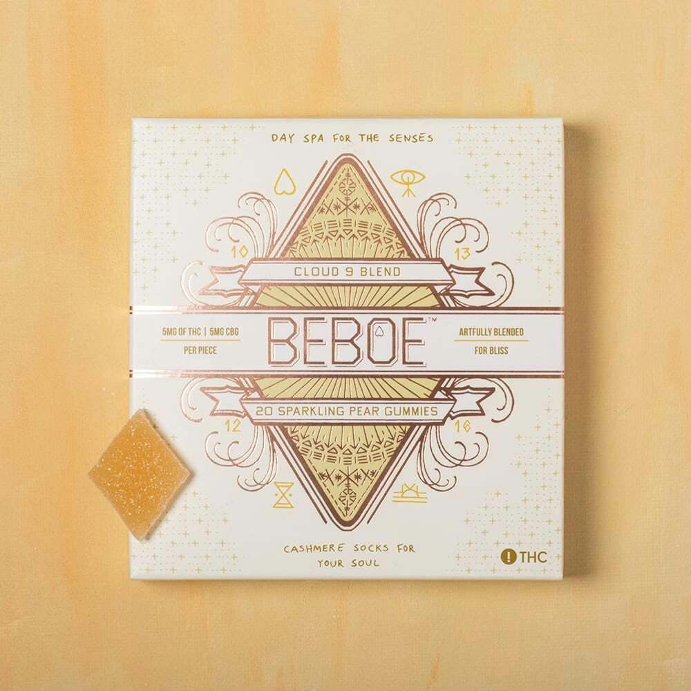 1:1 Cloud 9 Sparkling Pear [20pk] (100mg THC/100mg CBG) | Beboe - Gummies