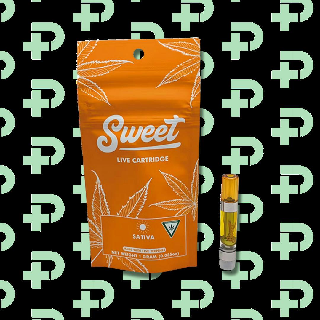 Sweet 1g Cart - Sativa - Strawberry Cough cannabis product