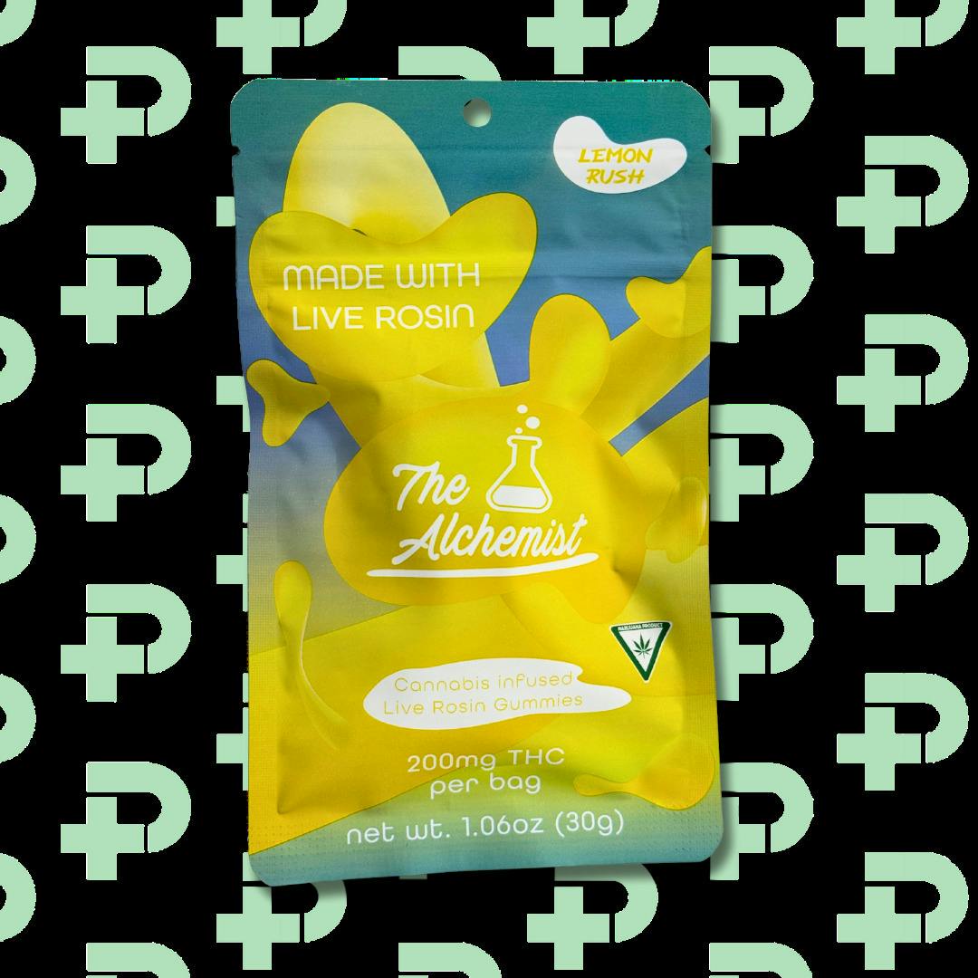 The Alchemist 200mg Live Rosin Gummies - Lemon Rush