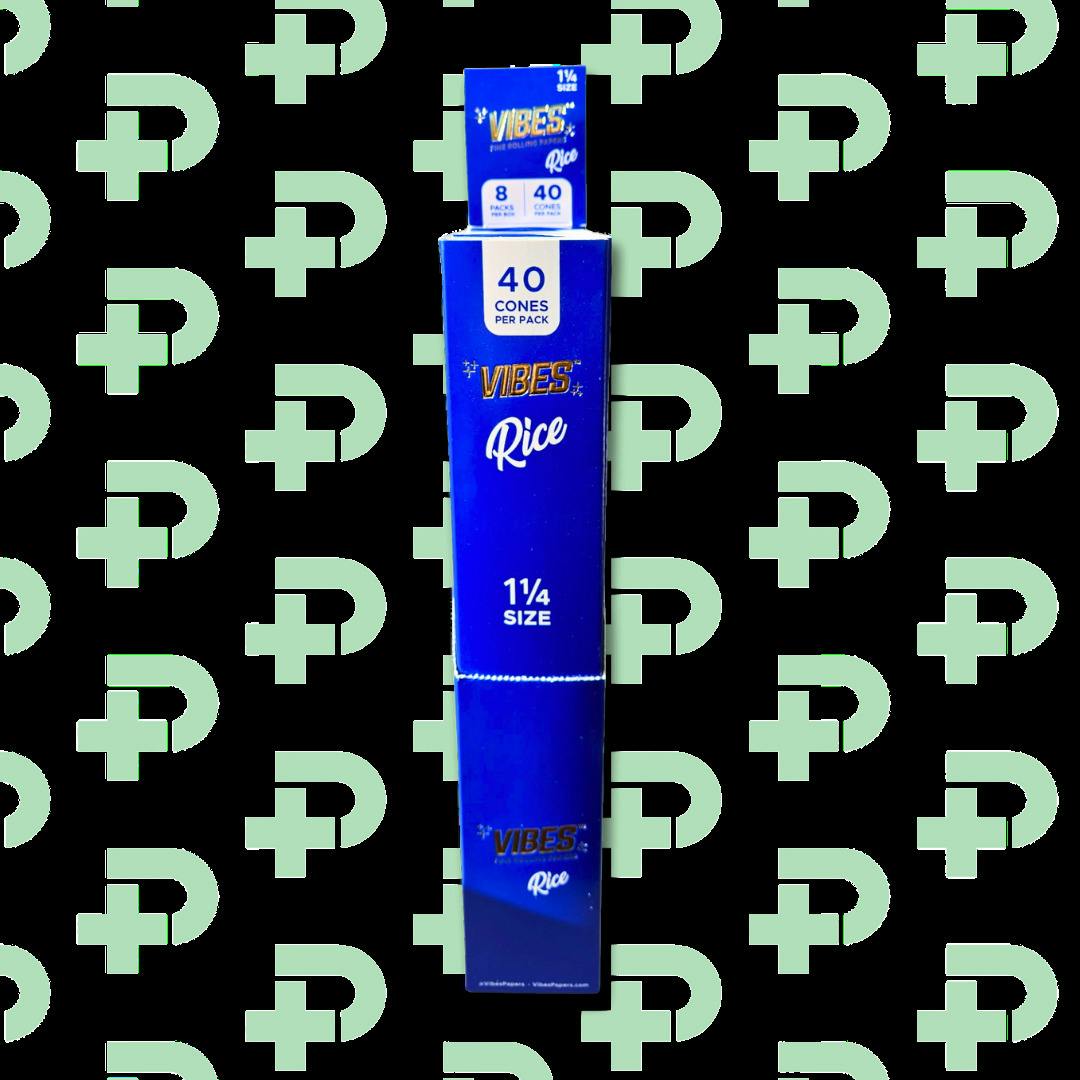 Vibes - Rice 1 1/4 Cones - 40 Cones Per Pack