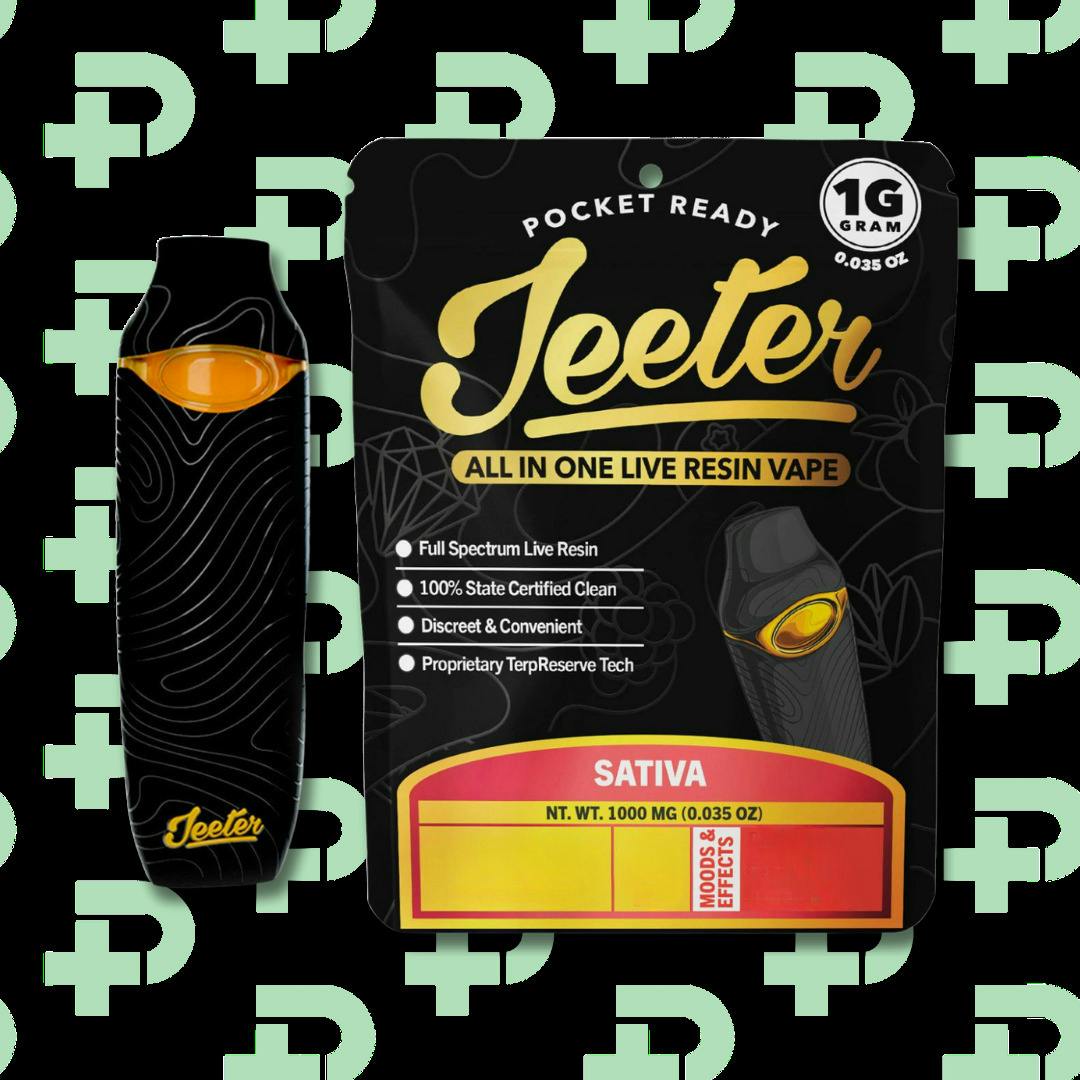 Jeeter 1g Live Resin Disposable - Amnesia Haze