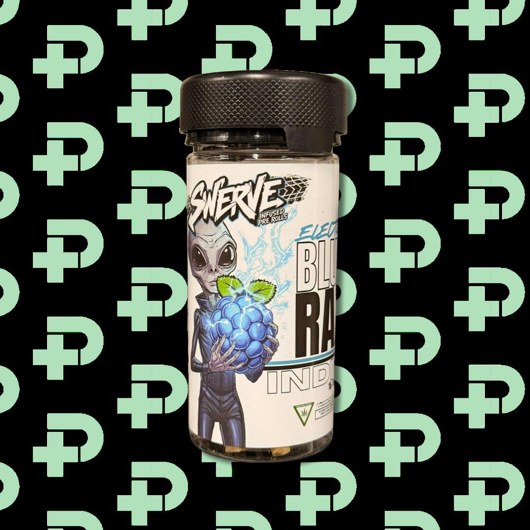 Swerve 15 Pack 1g Infused Prerolls - Electric Blue Razz cannabis product