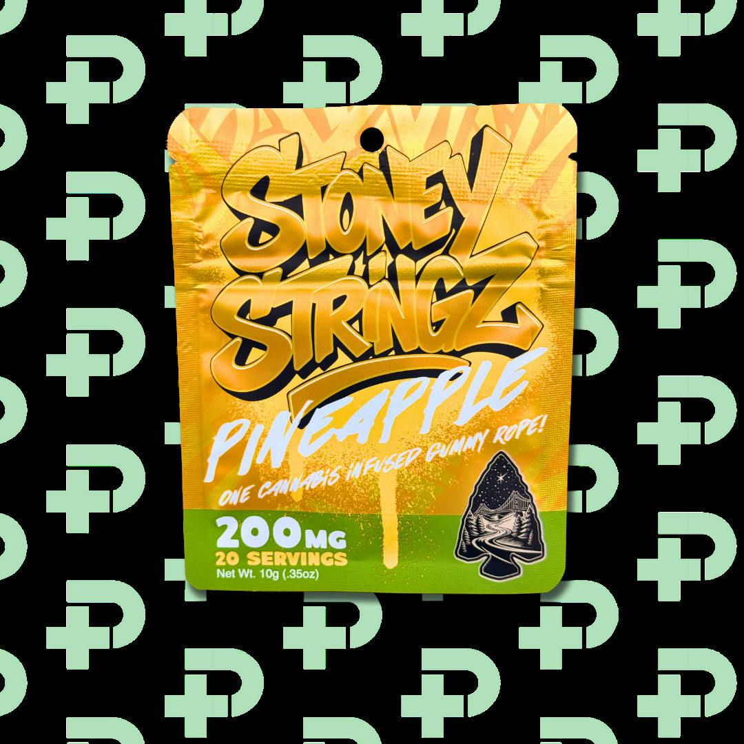 Stoney Stringz 200mg Gummy Rope - Pineapple