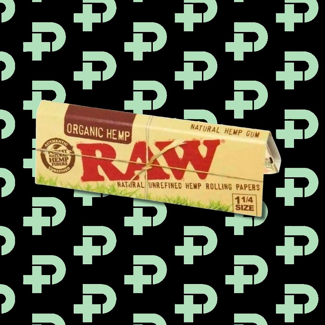Raw Classic 1 1/4 Organic Hemp unbleached 50 papers per pack