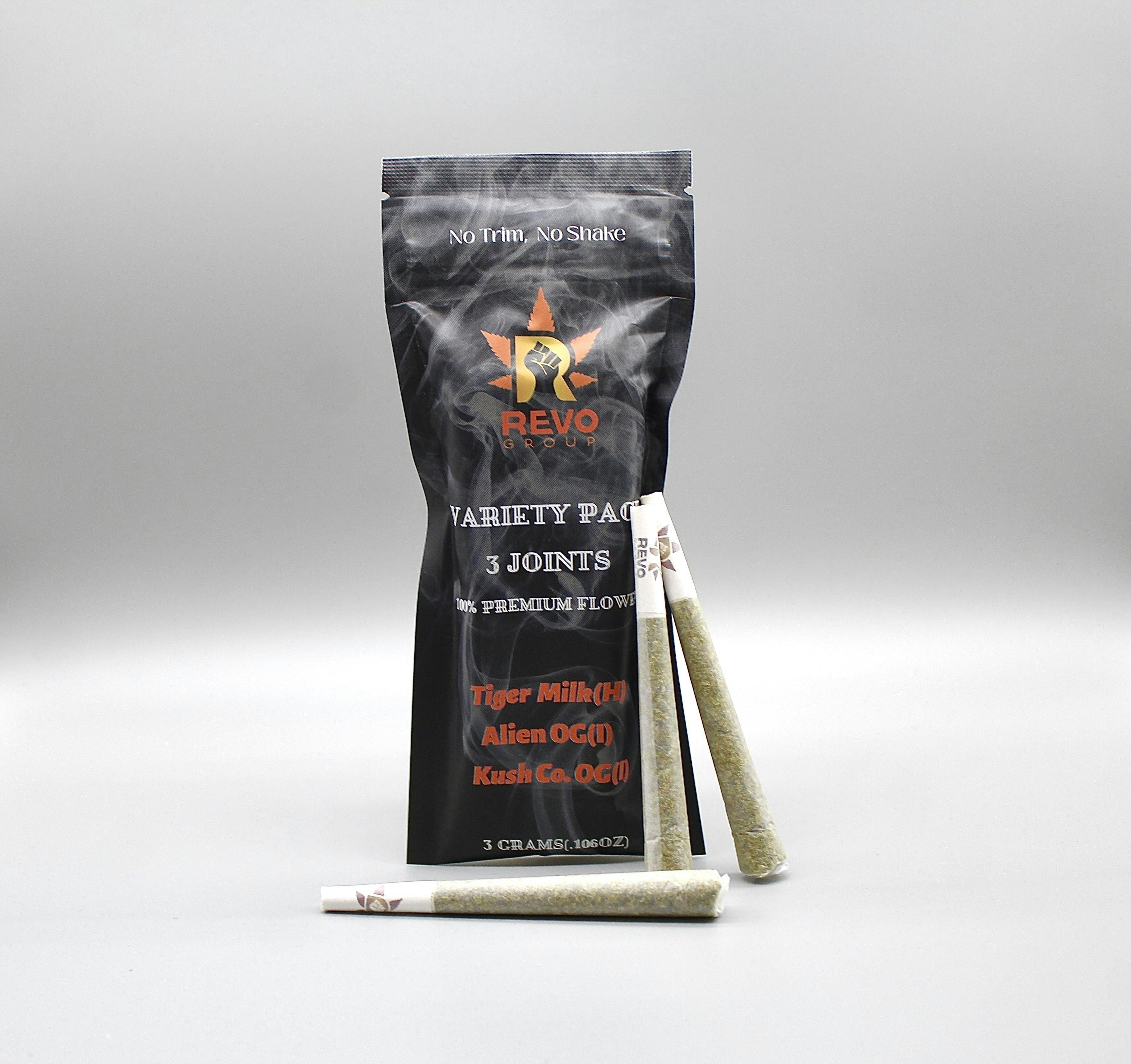 Group Variety Pack Tigers Milk Alien Og Kush 3 Items