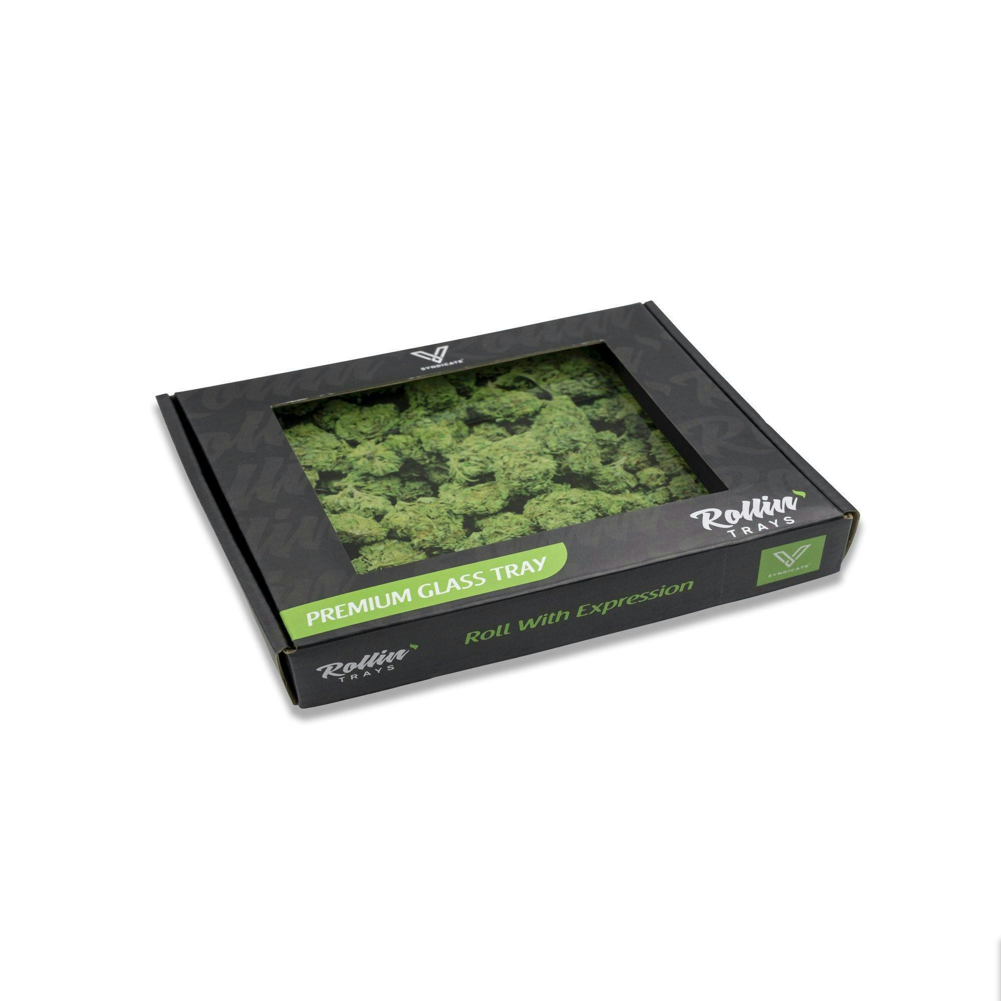 Small Glass Rolling Tray