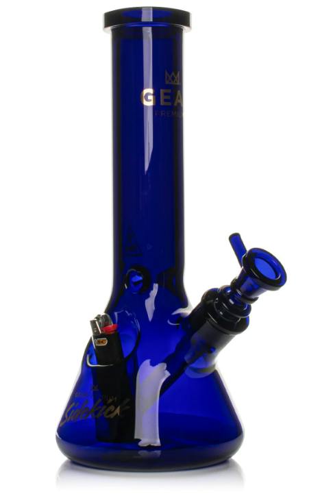 Gear Premium - 9" Sidekick Beaker With Built In Lighter Holder - Cobalt