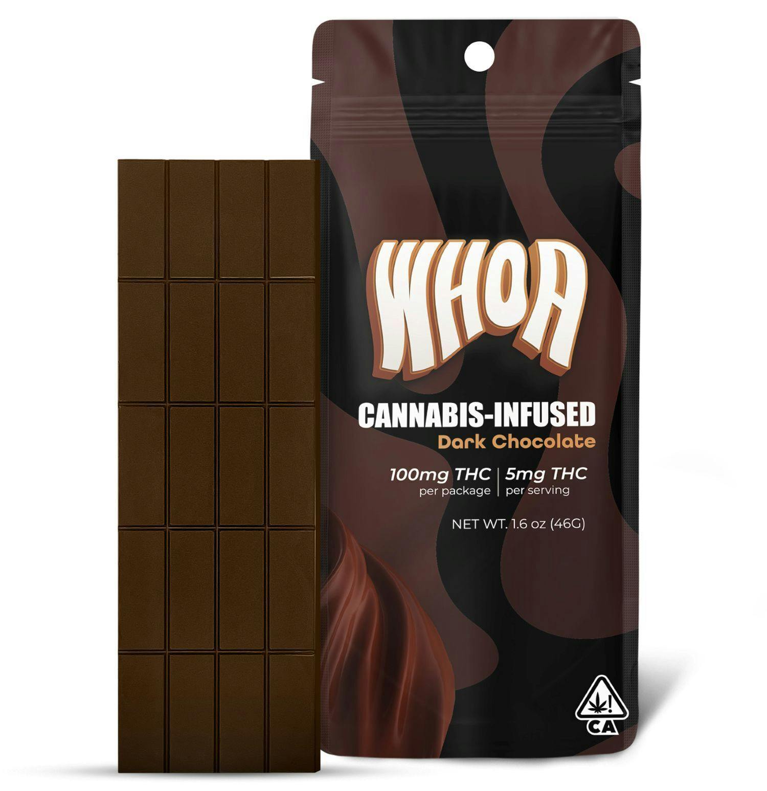 WHOA -: 100mg Chocolate Bar - Dark Chocolate