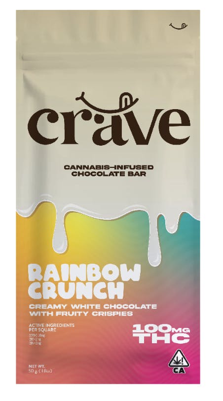 CRAVE BAR - RAINBOW CRUNCH 100MG
