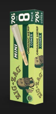 70MM ORGANIC 8PK CONES