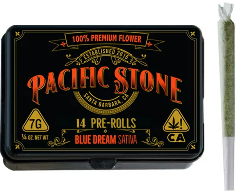 Pacific Stone | Blue Dream | Pre-Rolls | 0.5g each | 14pk