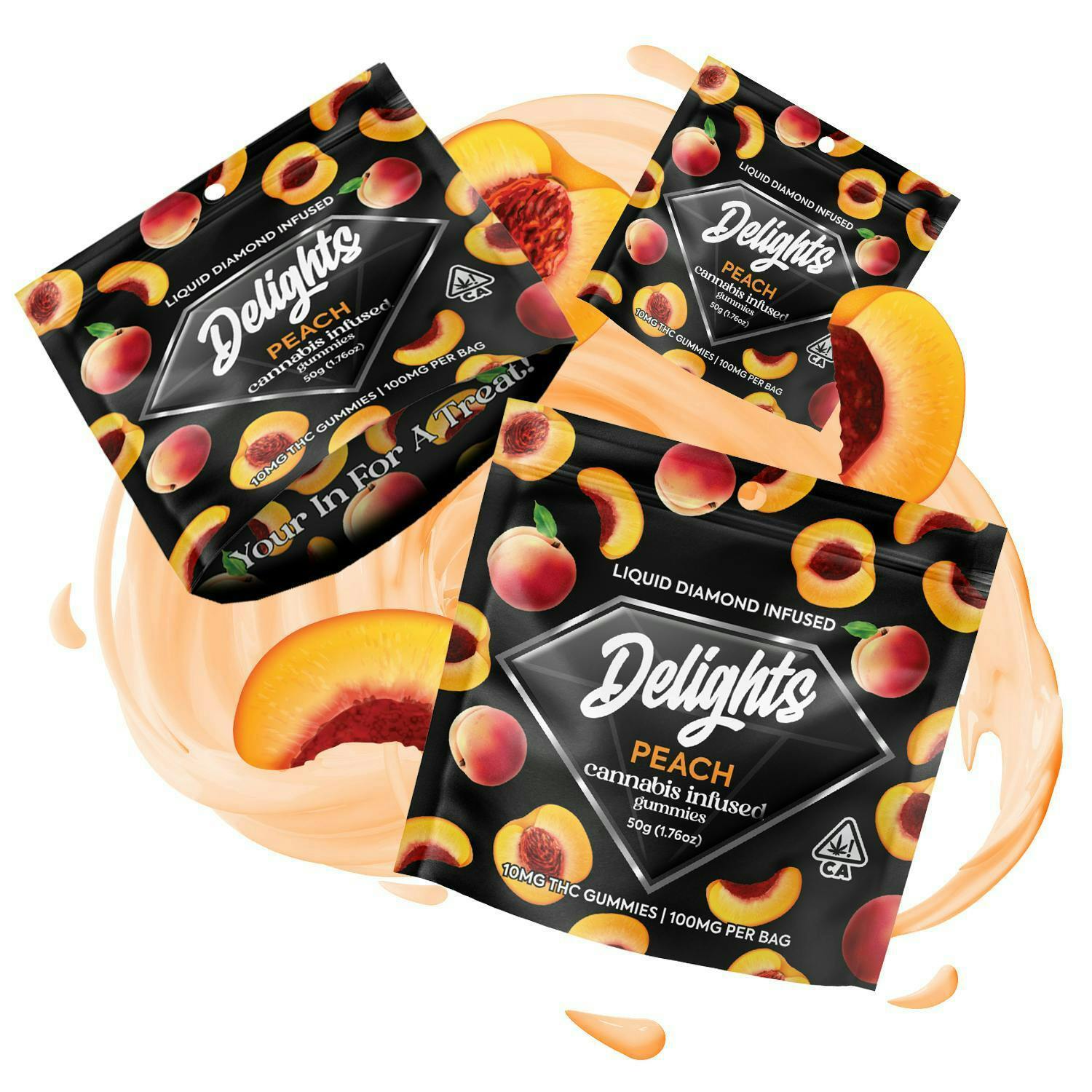 Delights Peach Liquid: Peach OG