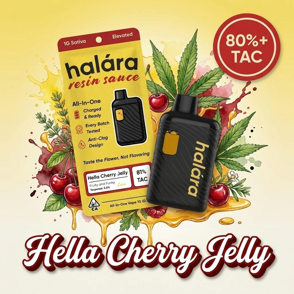 Hella Cherry Jelly Live Resin Sauce AIO - 1 g