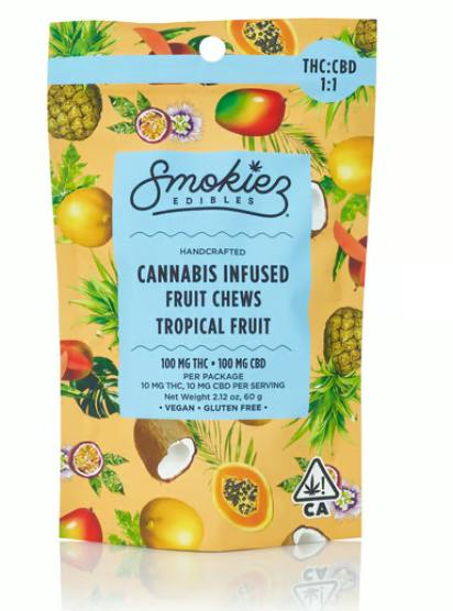 Smokiez Sweet Tropical 1:1 THC|CBD 10mg 10pk