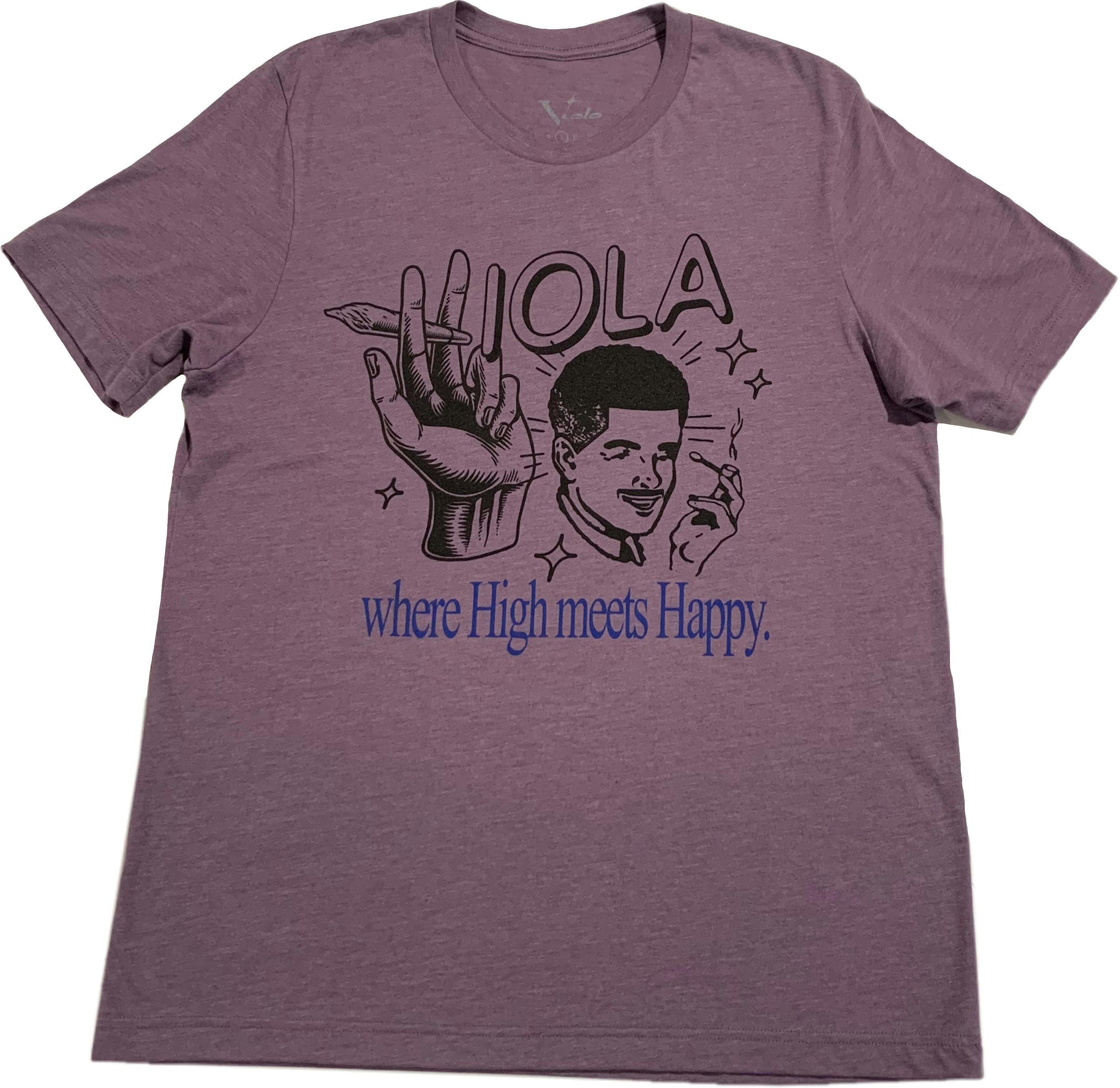 Happy Tee | Purple | Large