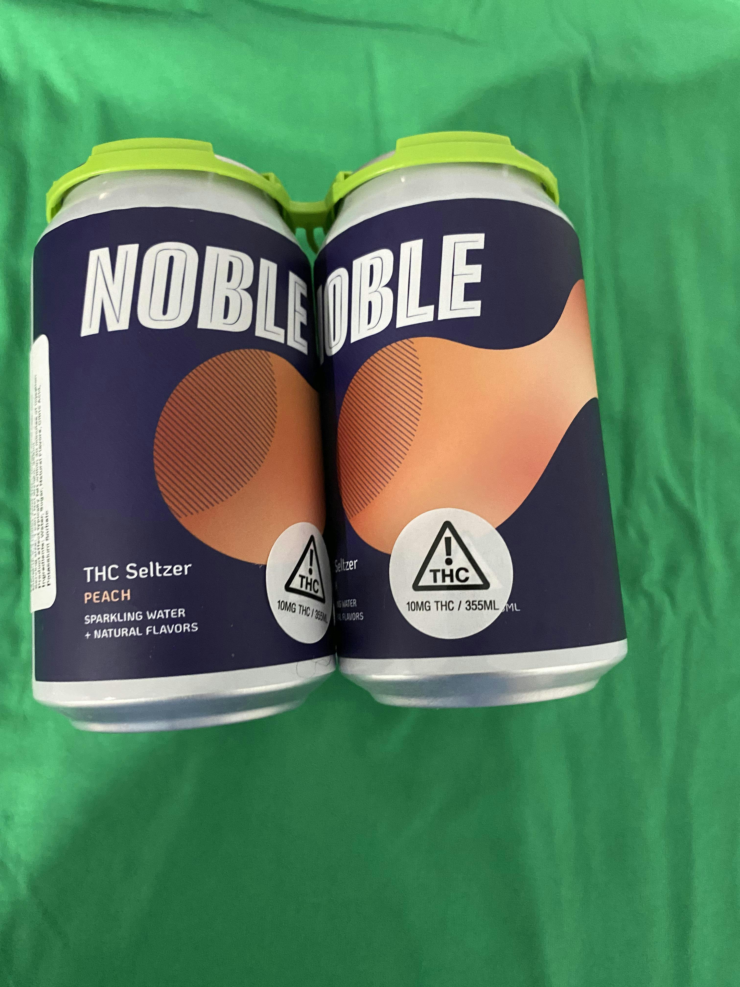 NOBLE THC Seltzer 10mg | Peach by Noble Labs
