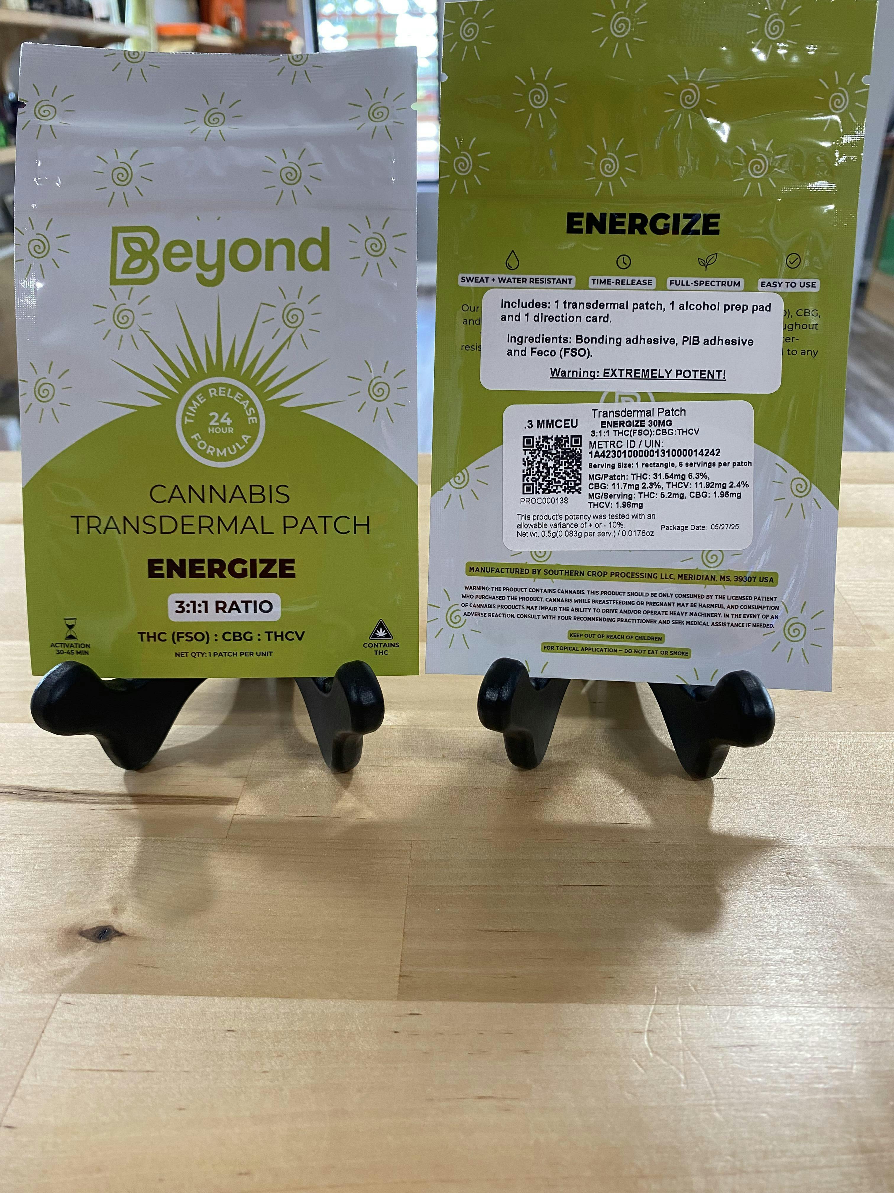 Beyond - Transdermal FSO Energize 3:1:1 Patch - 30mg at Canablume Dispensary, LLC