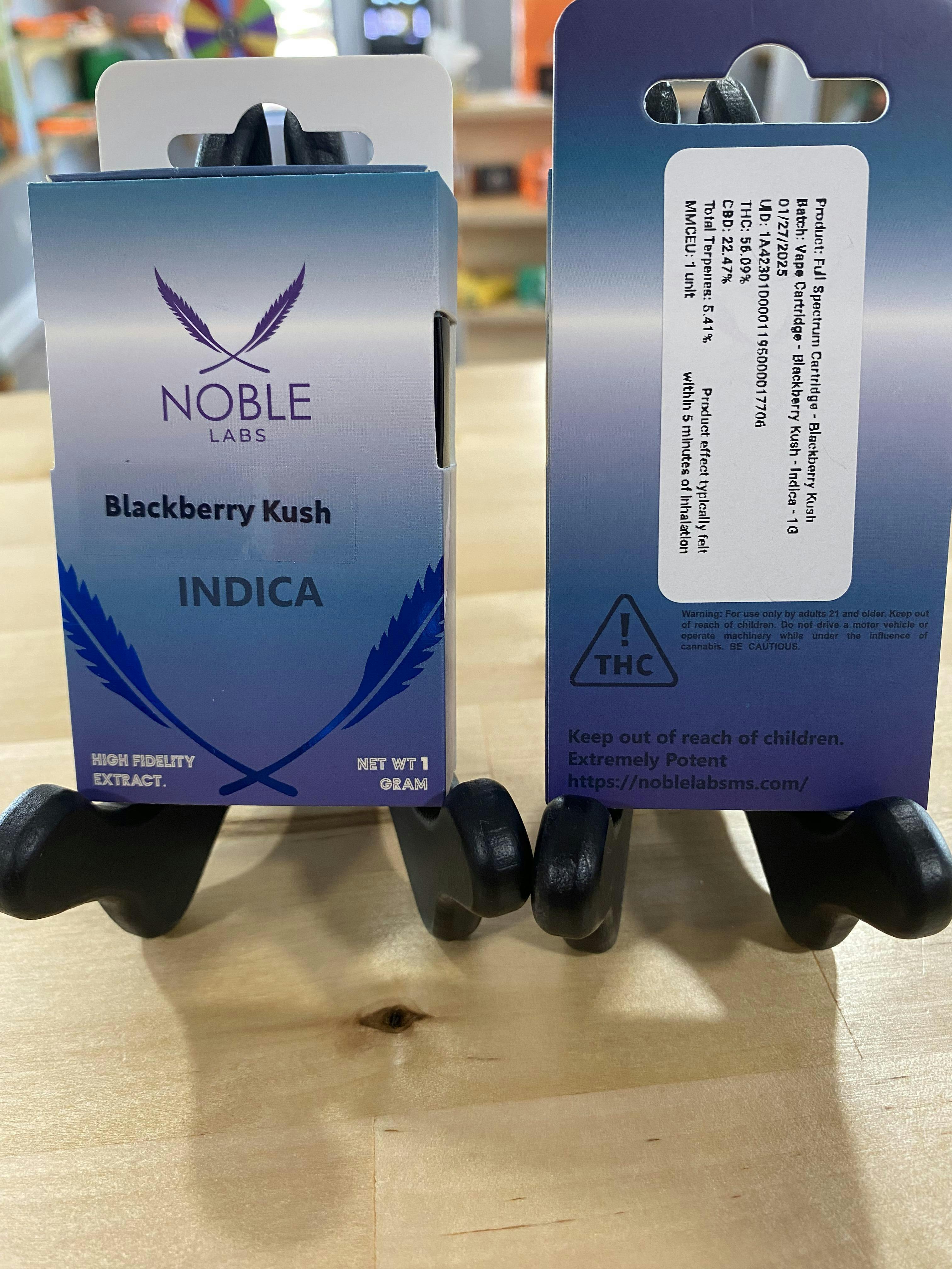 Noble Labs - Full Spectrum Terpene Carts 1g | Blackberry Kush by Noble Labs