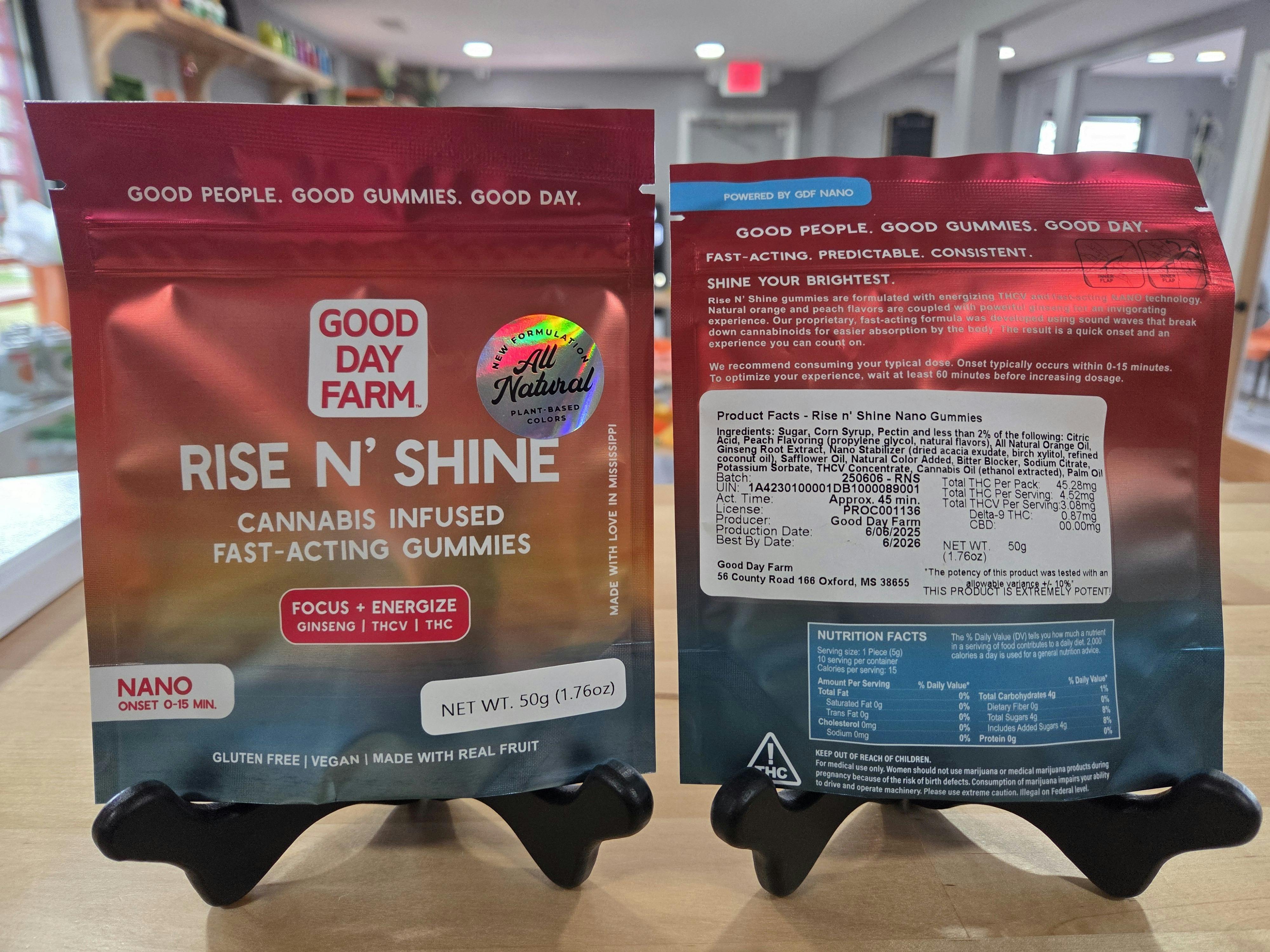 GDF - Rise & Shine Gummies - 100mg