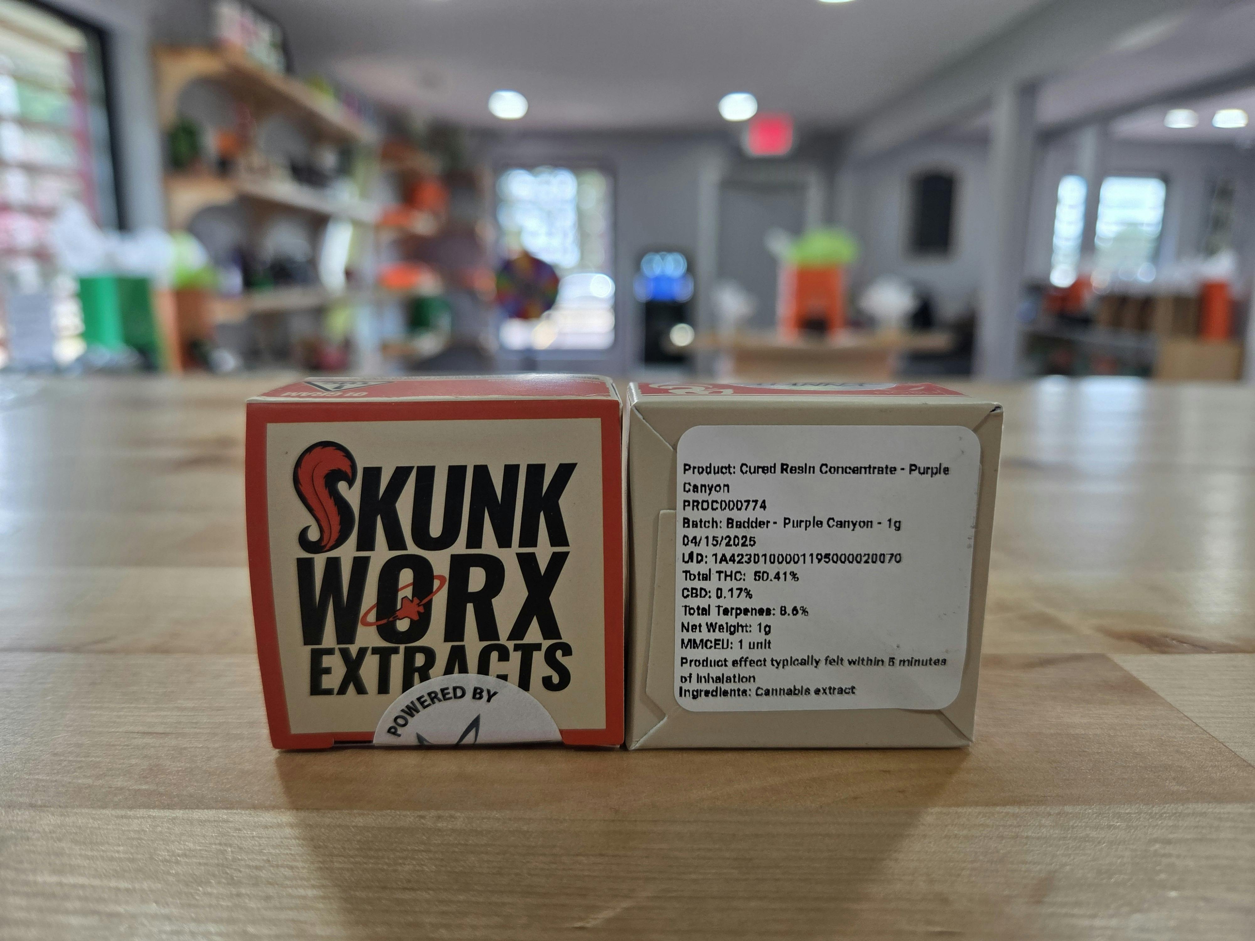 Skunk Worx - Purple Canyon Cured Resin Badder - 1g