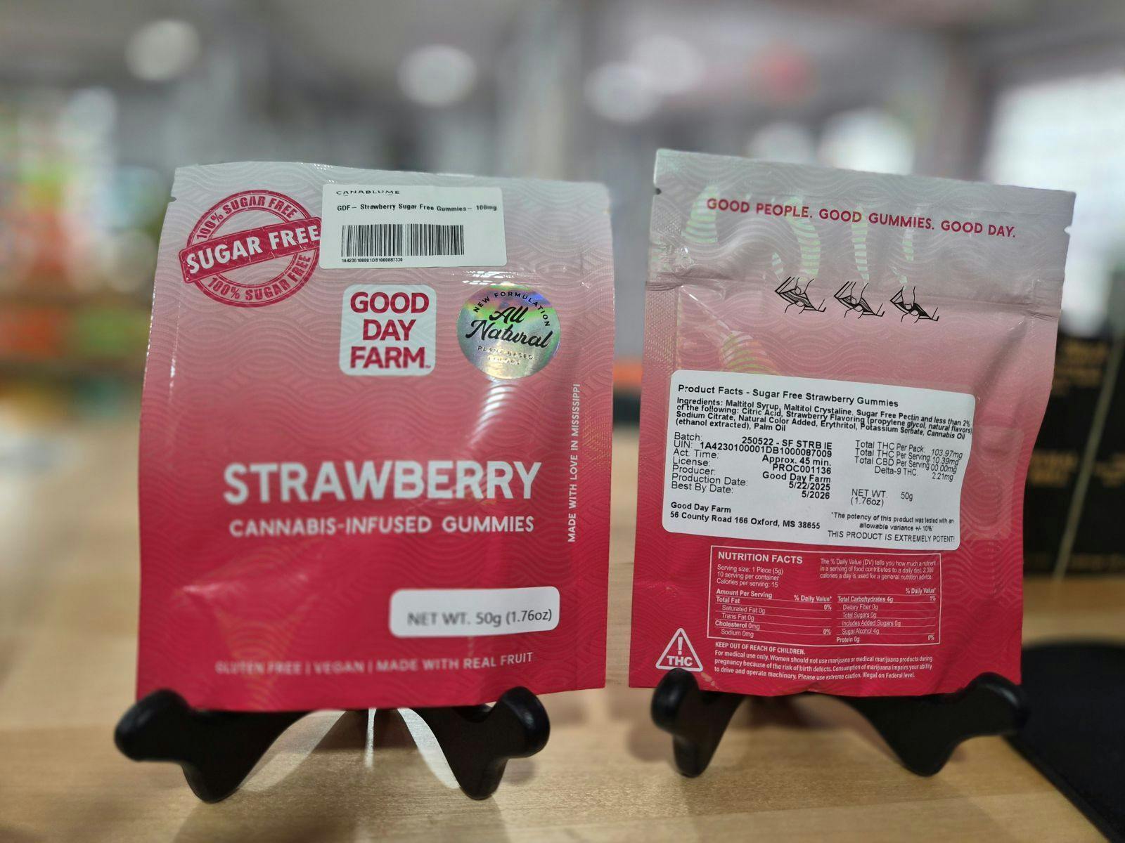 GDF - Strawberry Sugar Free Gummies - 100mg