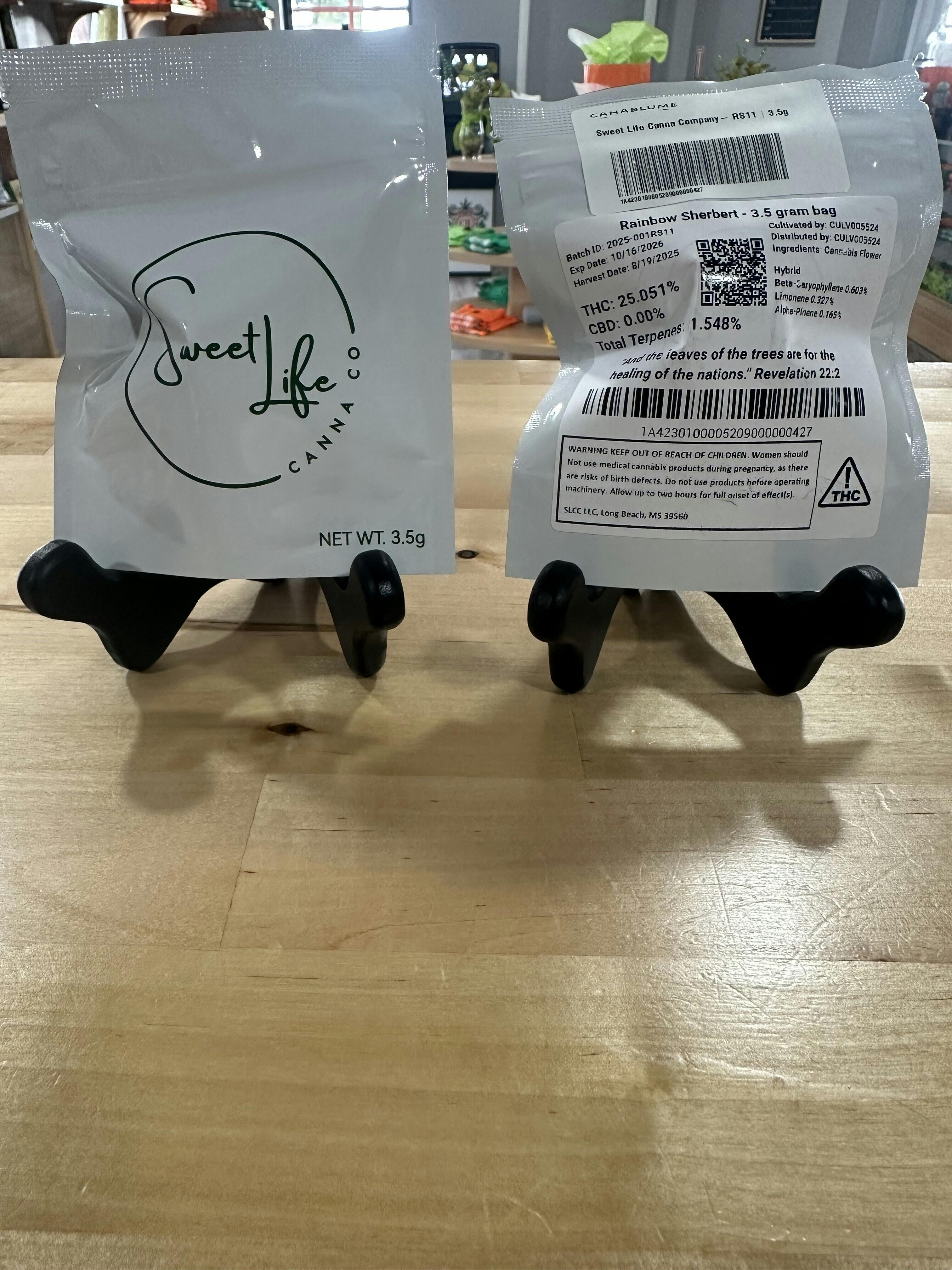 Rainbow Sherbert 11 (3.5 Gram Bag) by Sweet Life Canna Co