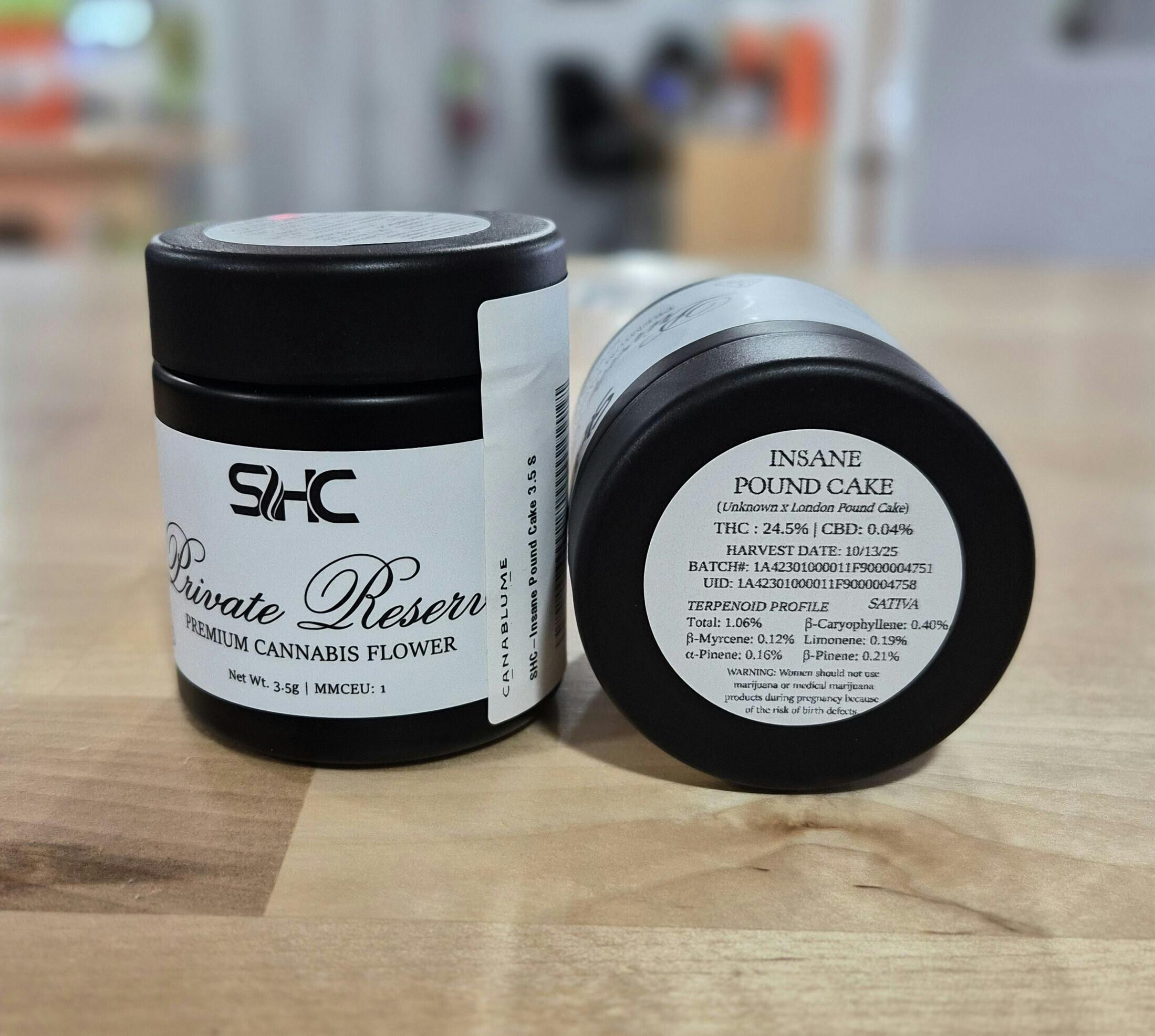 Insane Pound Cake – Tier 1 – Flower – 3.5g by SHC Holdings LLC DBA Southern Herb Co