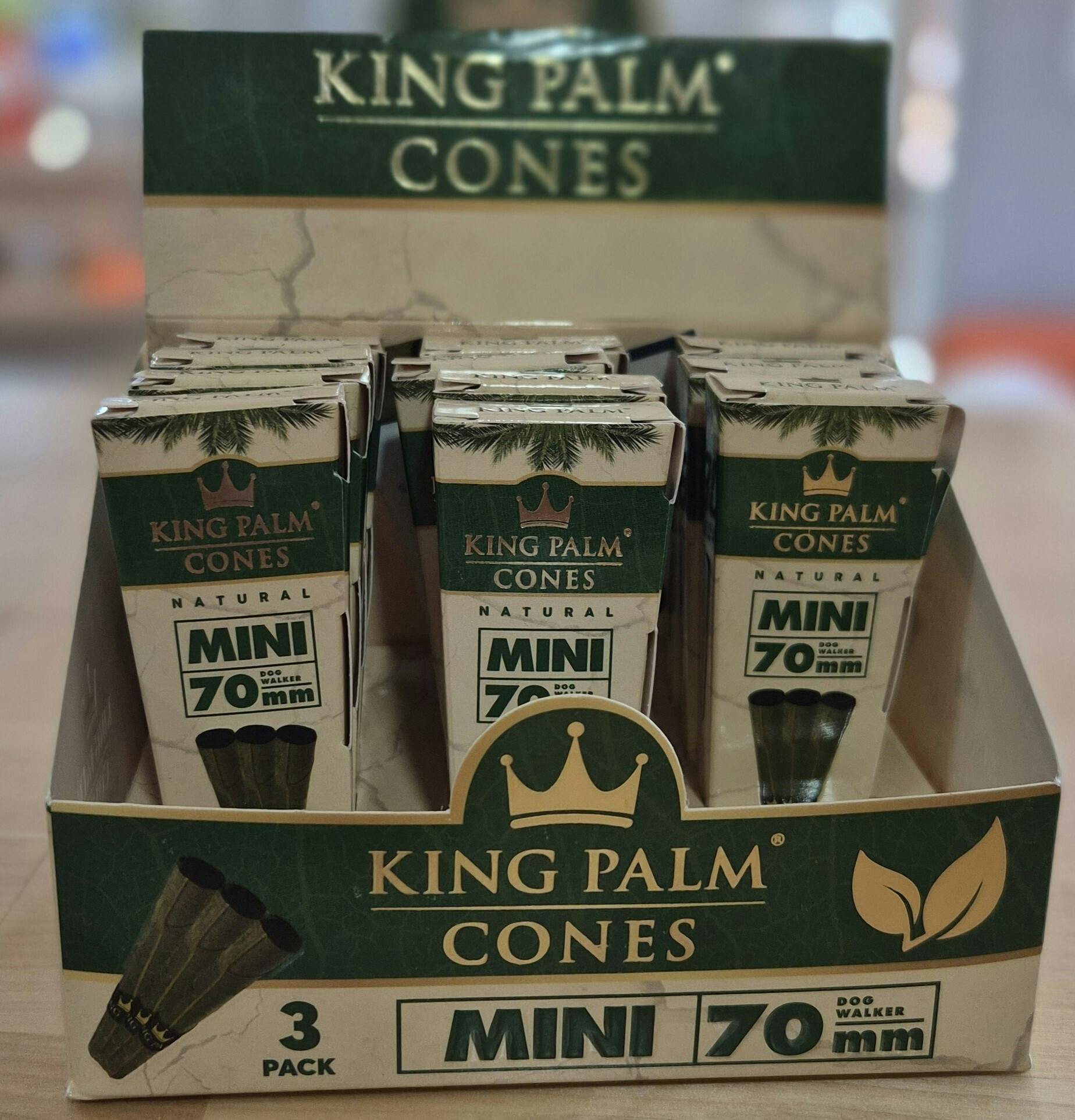 King Palm Natural Mini 70mm - 3 Pack at Canablume Dispensary, LLC