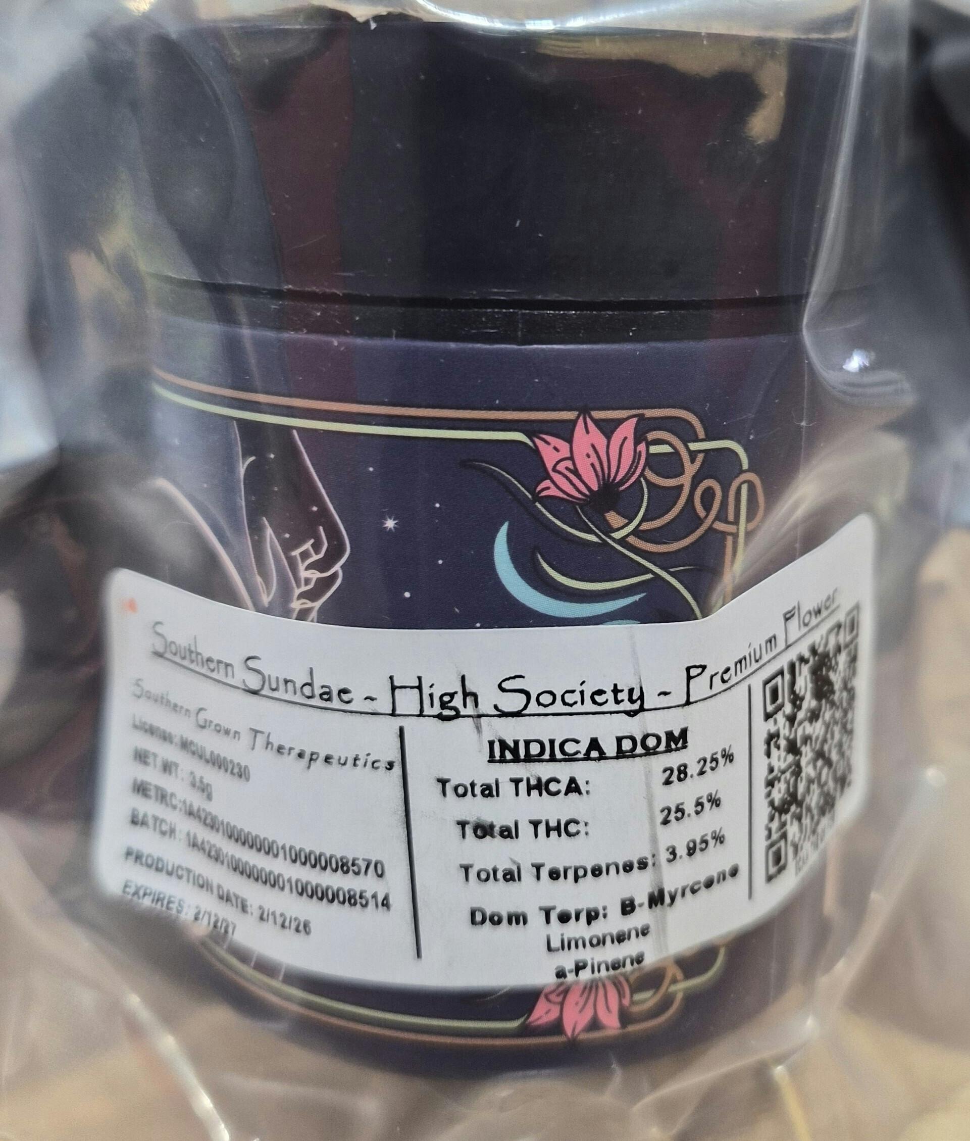 High Society - Southern Sundae - 3.5g