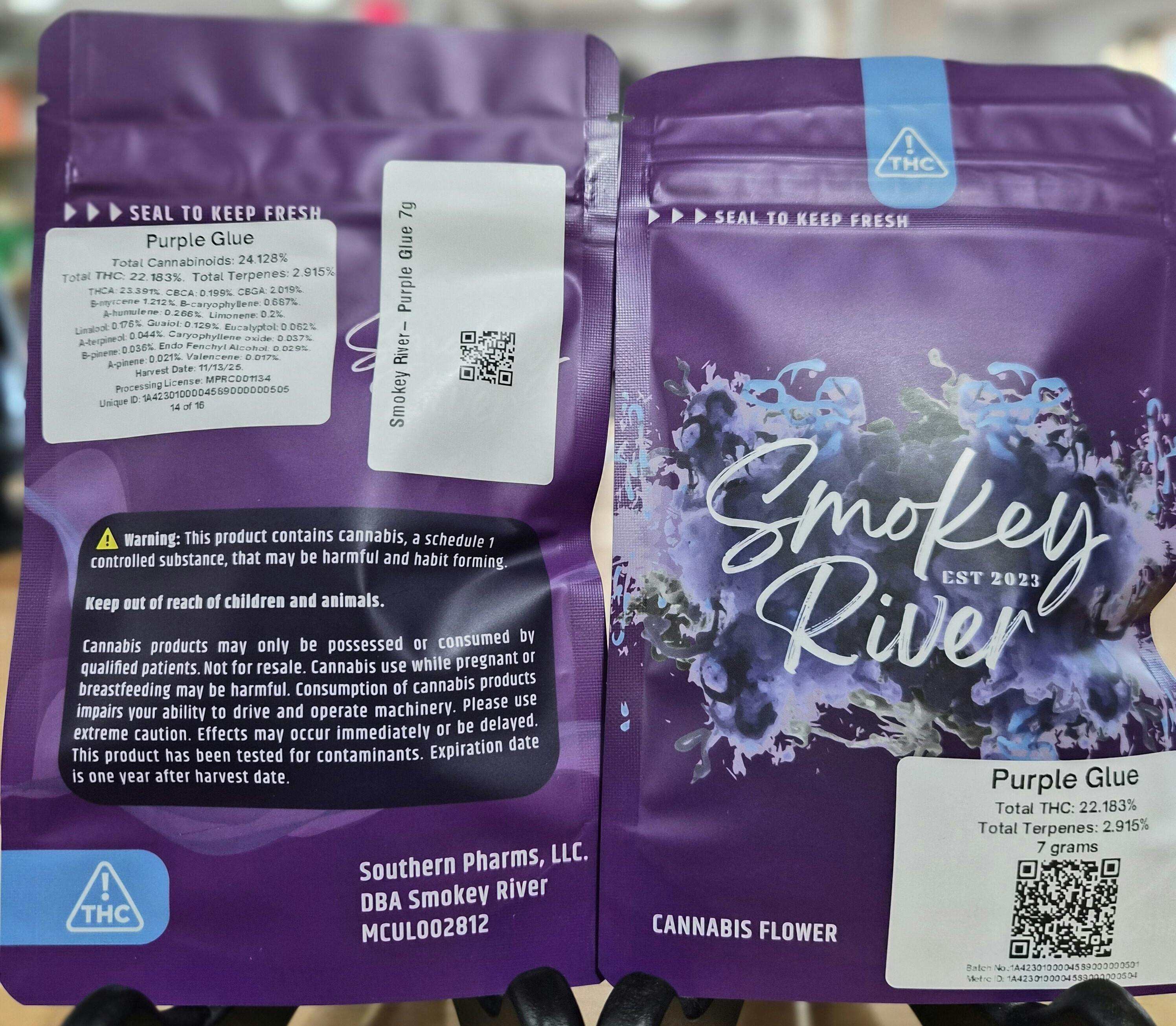 Smokey River - Purple Glue - 7g