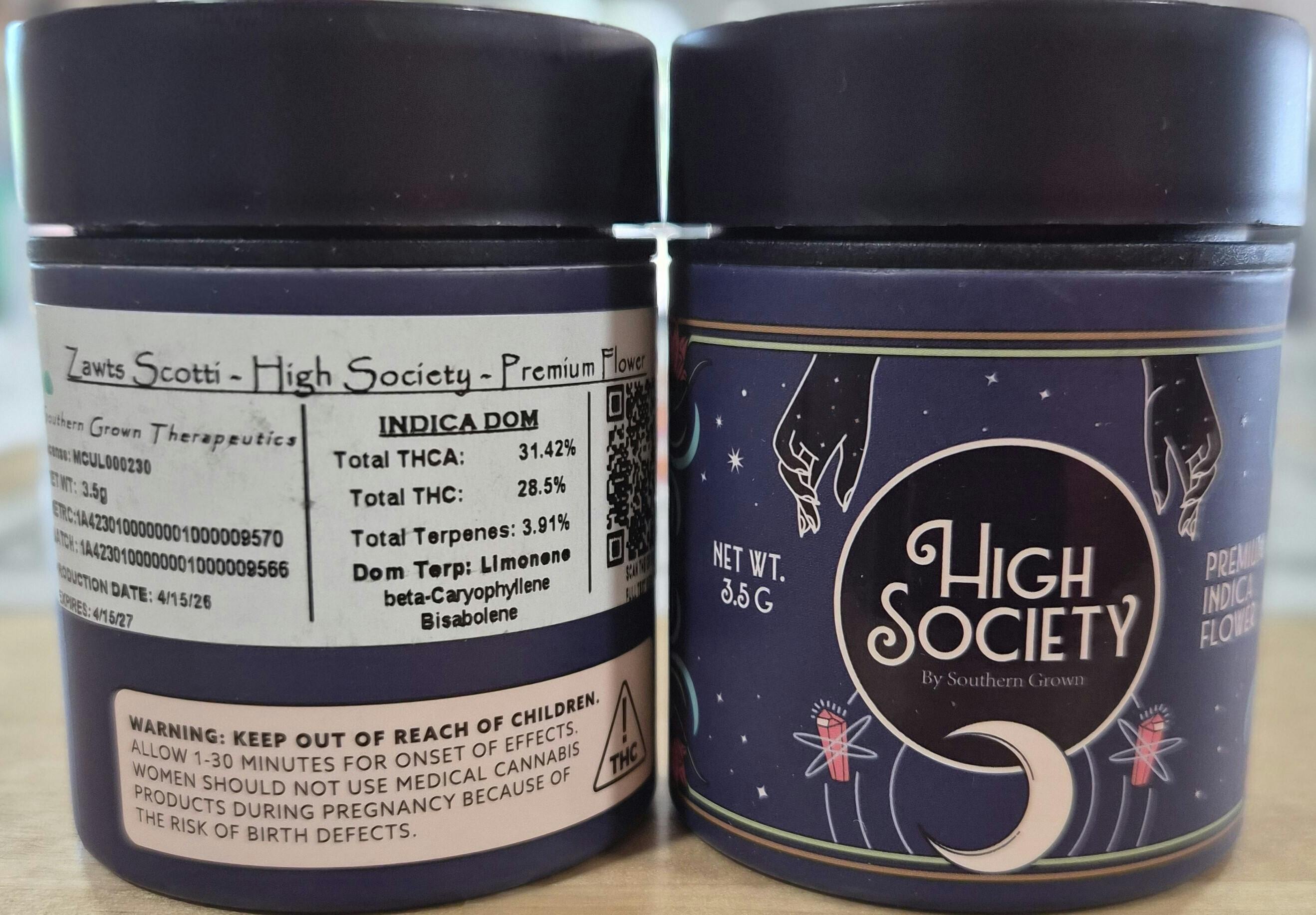 High Society - Zawtz Scotti - 3.5g