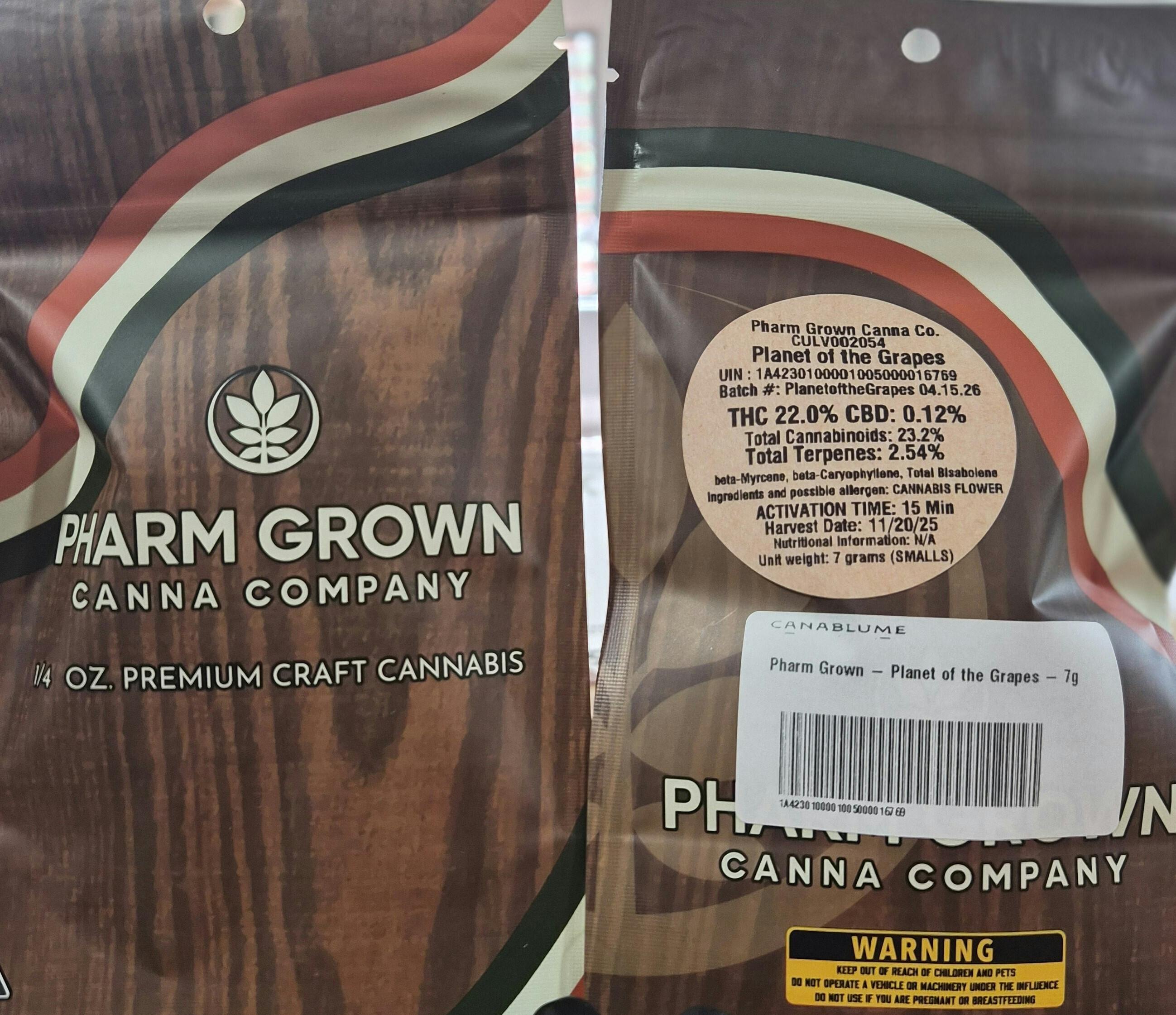 Pharm Grown - Planet of the Grapes - 7g