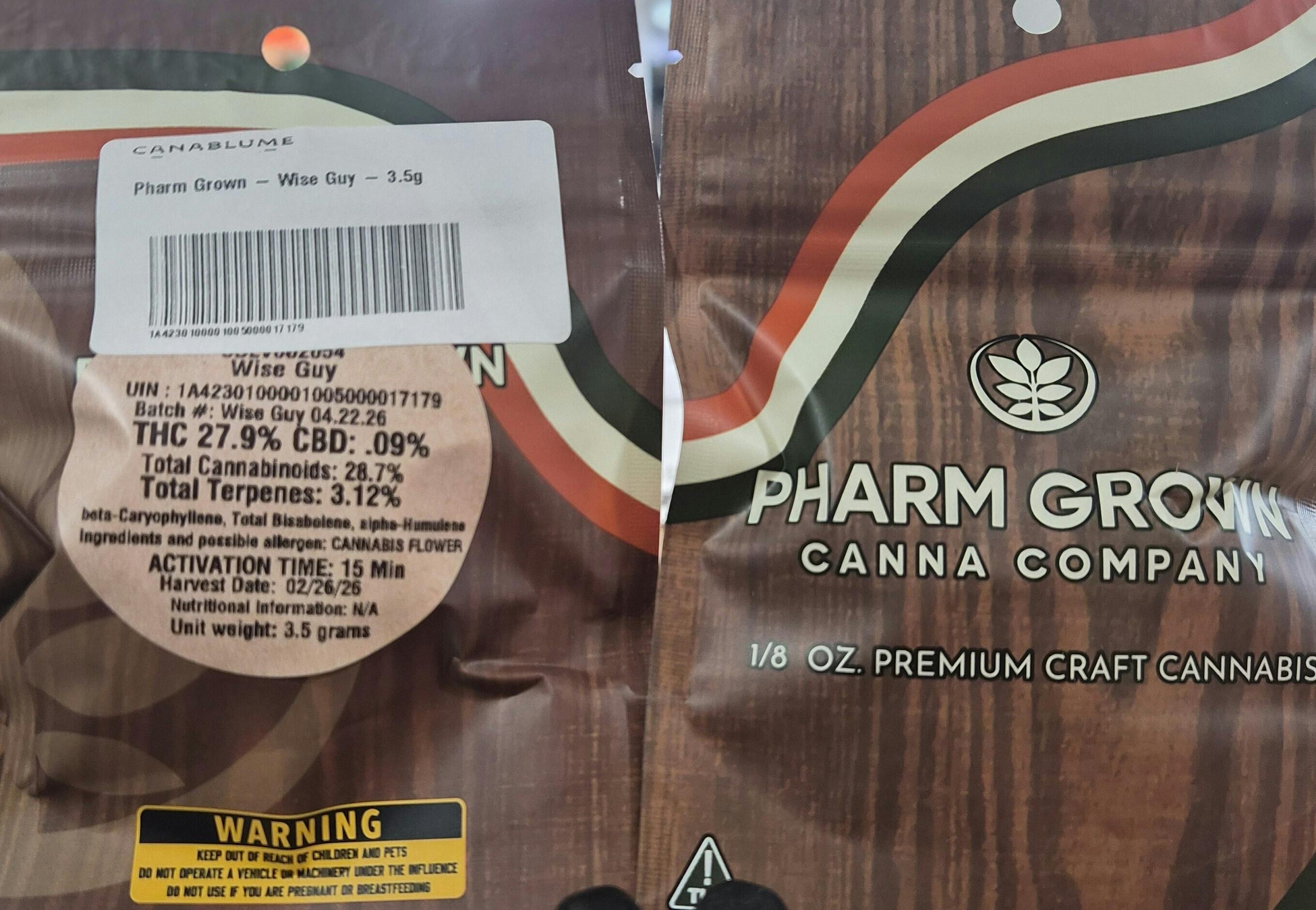 Pharm Grown - Wise Guy - 3.5g