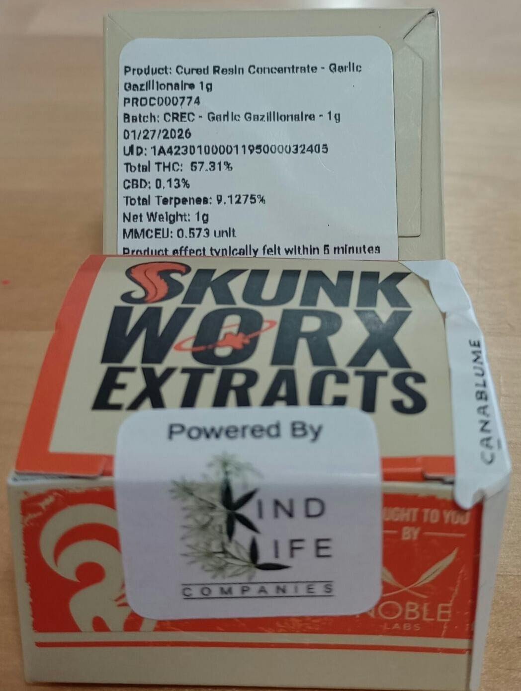Skunk Worx - Garlic Gazillionaire - 1g