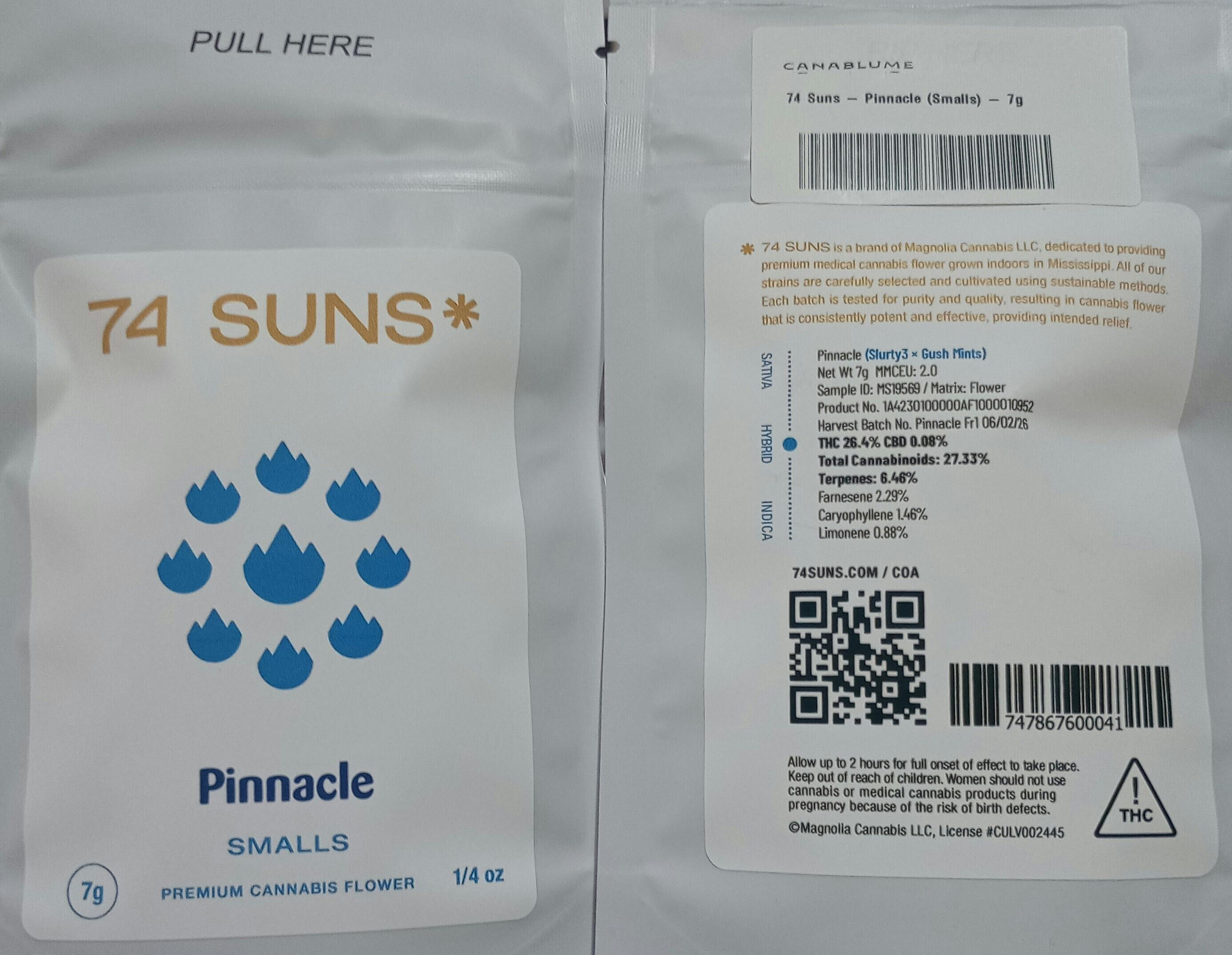 74 Suns - Pinnacle (Smalls) - 7g