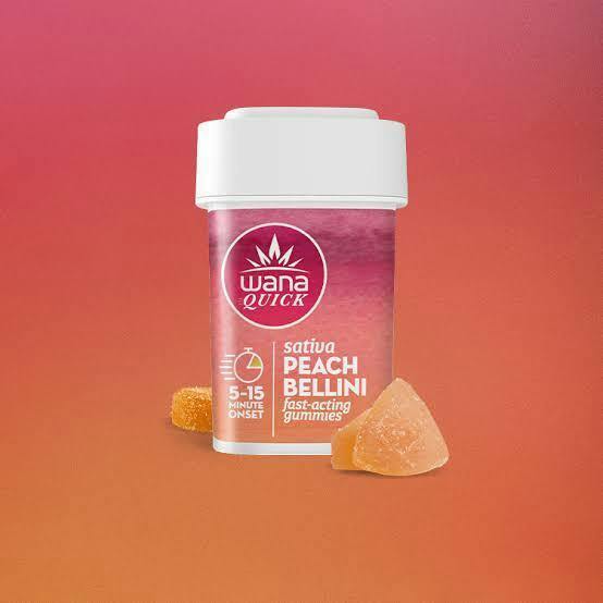 Wana Quick - Peach Bellini - 200mg Gummies