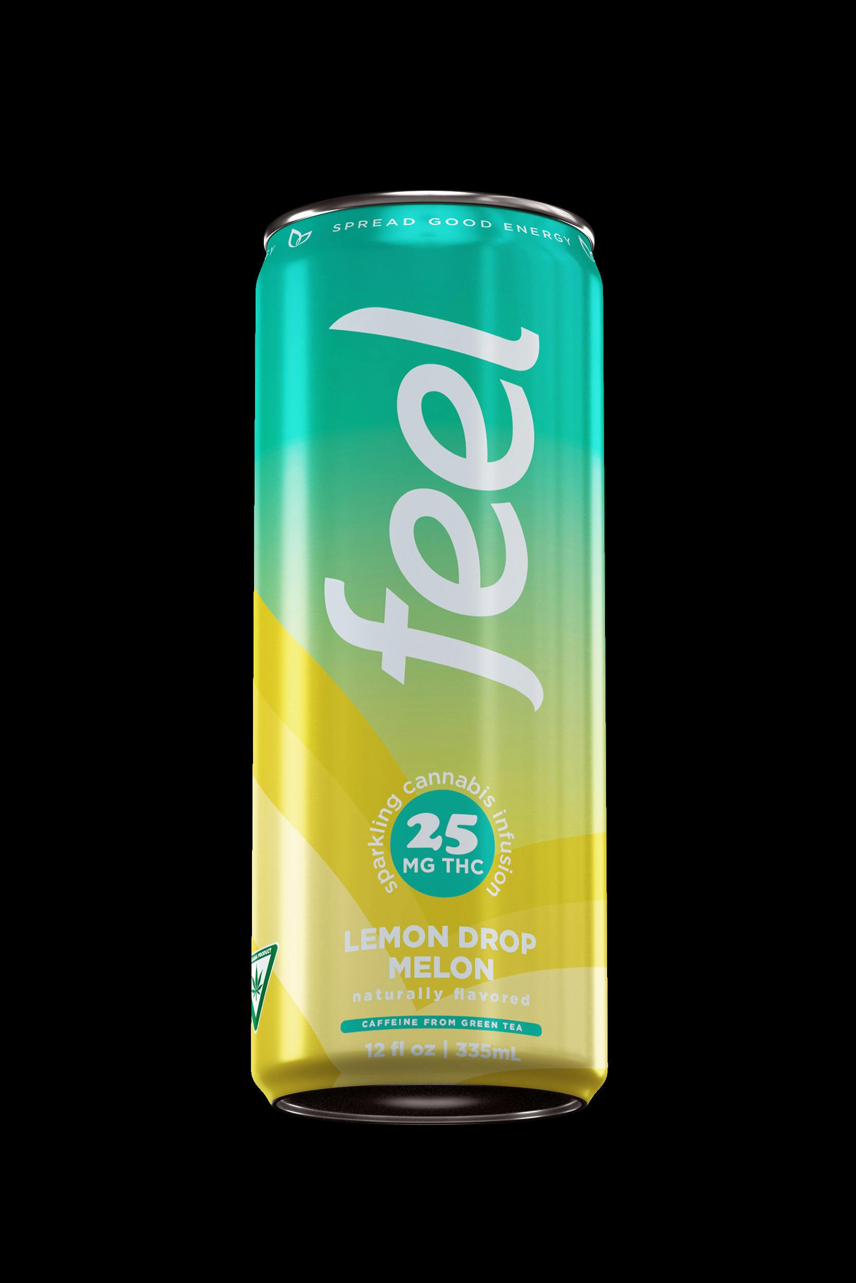 Feel Energy - Lemon Drop Melon 25mg THC/60mg Caffeine - Energy Drink