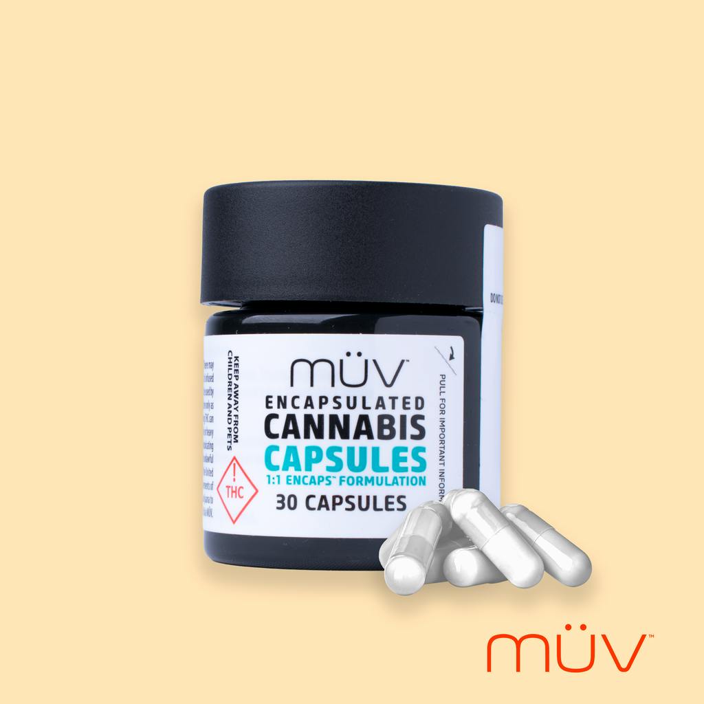 MÜV 1:1 CBD:THC Fast Acting Capsules 300mg [30-Pack] at MÜV Cannabis Dispensary