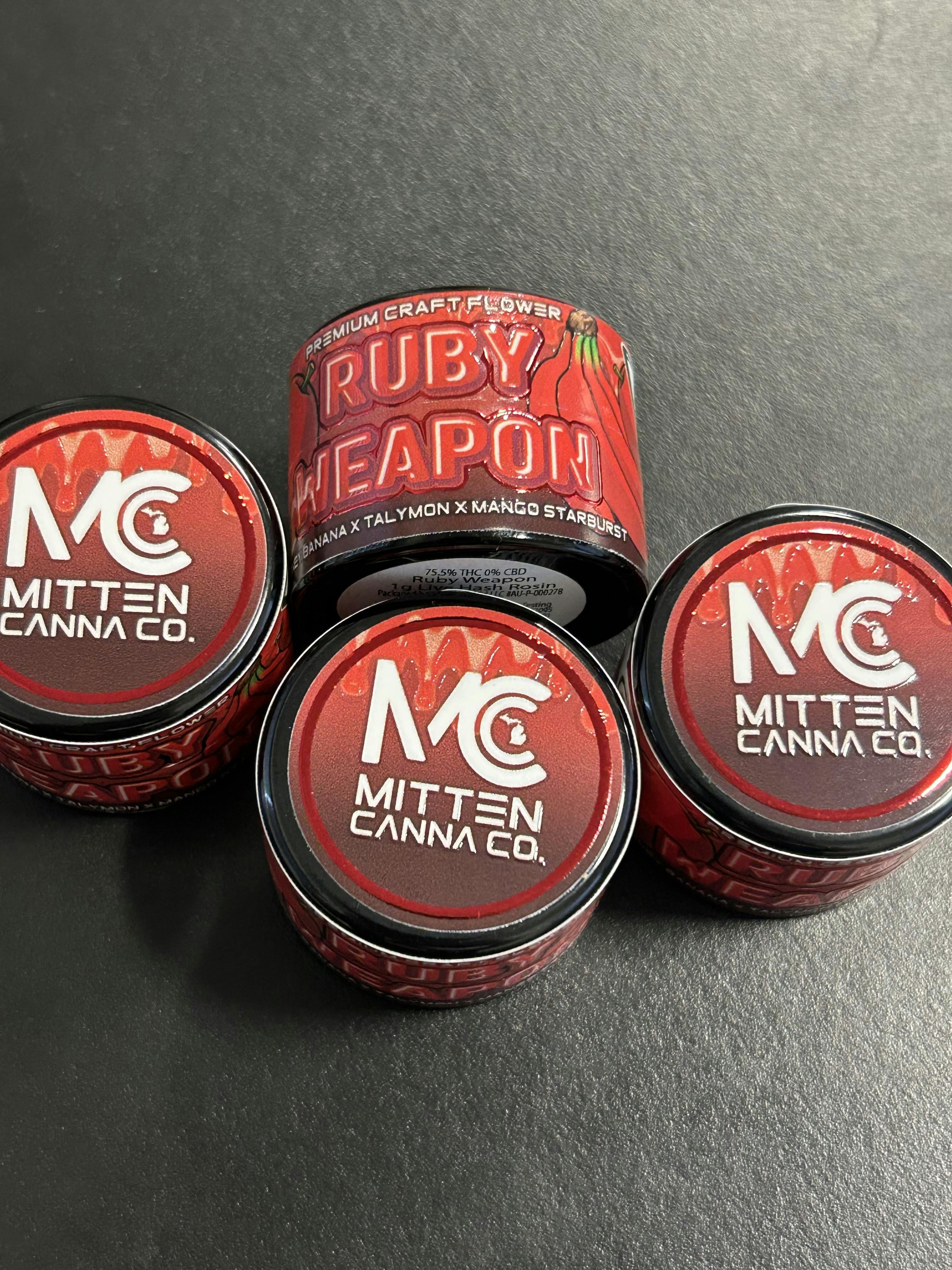 MITTEN CANNA - RUBY WEAPON - ROSIN - 1G