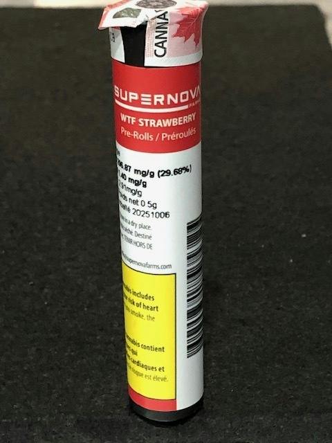 Supernova Farms - WTF Strawberry 1 x 0.5 g Pre-Roll