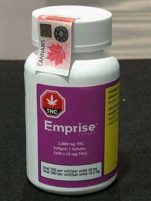 Emprise Canada - Maximum THC FSO in VHSO 100 x 0.34g Soft Gels