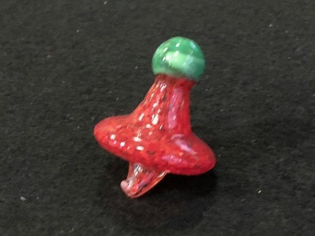 Carb Cap Red & Green Swirl