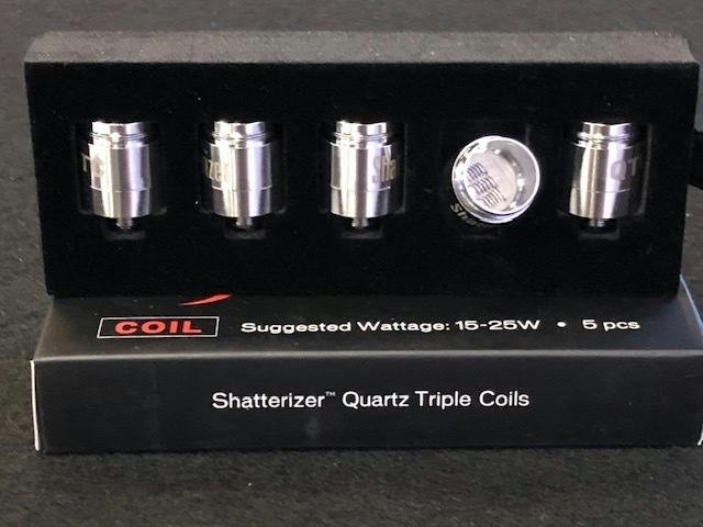 Shatterizer- Quartz Triple Coils 5 pack