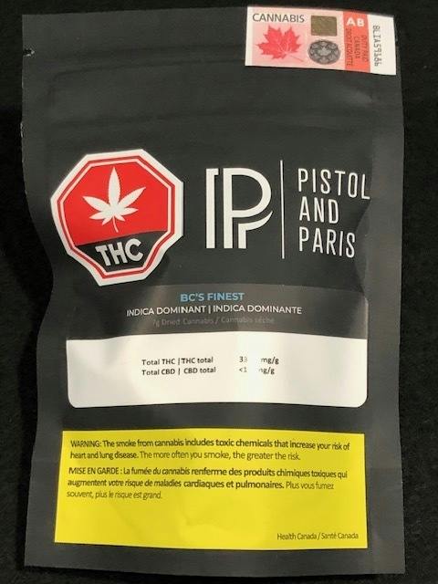 Pistol and Paris - Pistol and Paris BC's Finest 7g Dried Flower